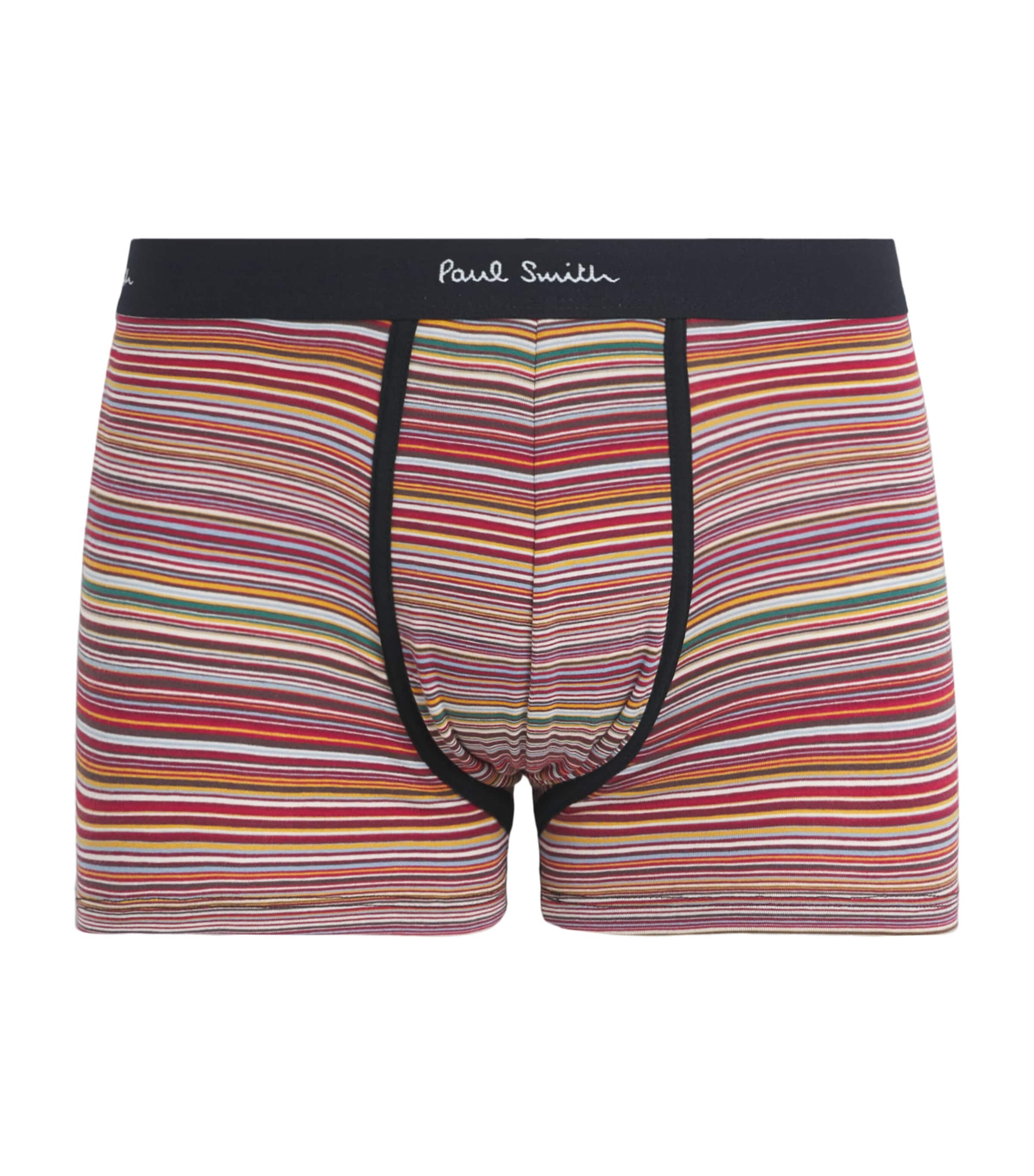 Paul Smith Mens Stretch-Organic Cotton Signature Stripe Trunks Coloured Image 1