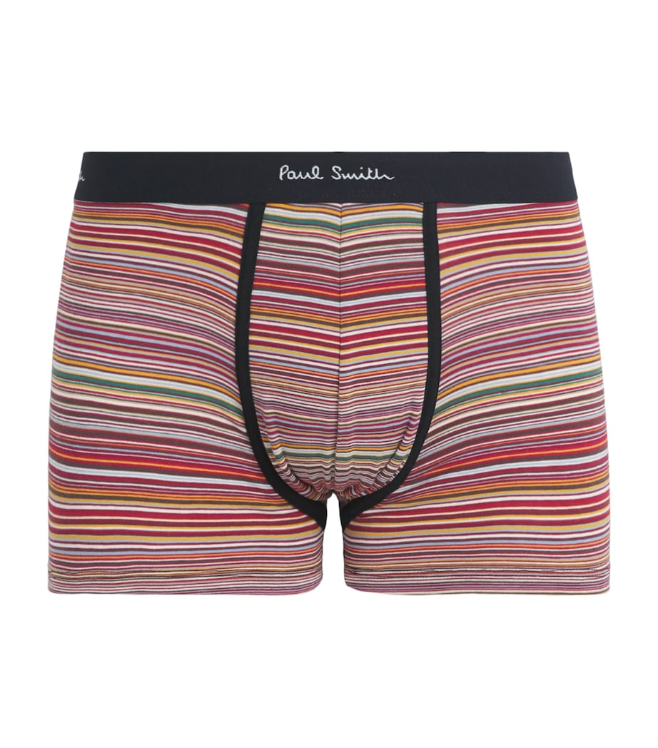 Paul Smith Mens Stretch-Organic Cotton Signature Stripe Trunks Coloured Image 1