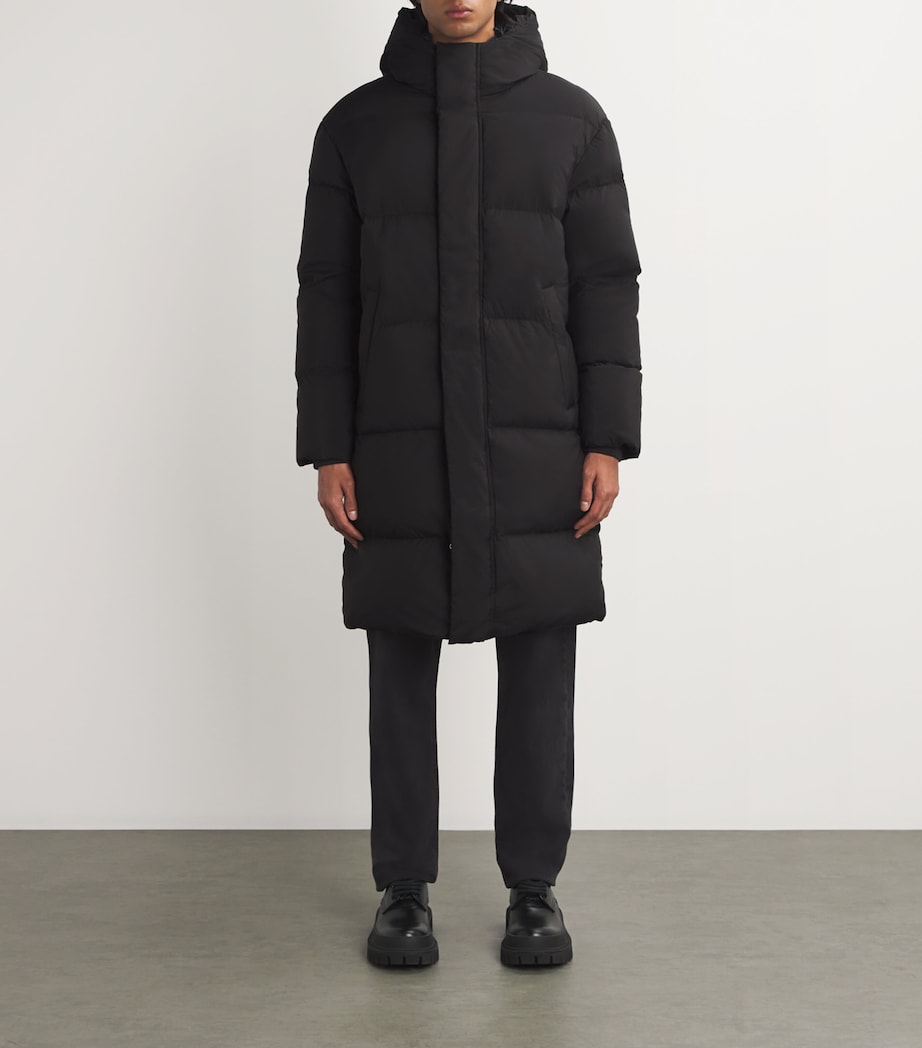 Down Pascal Longline Jacket 999 BLACK Image 3