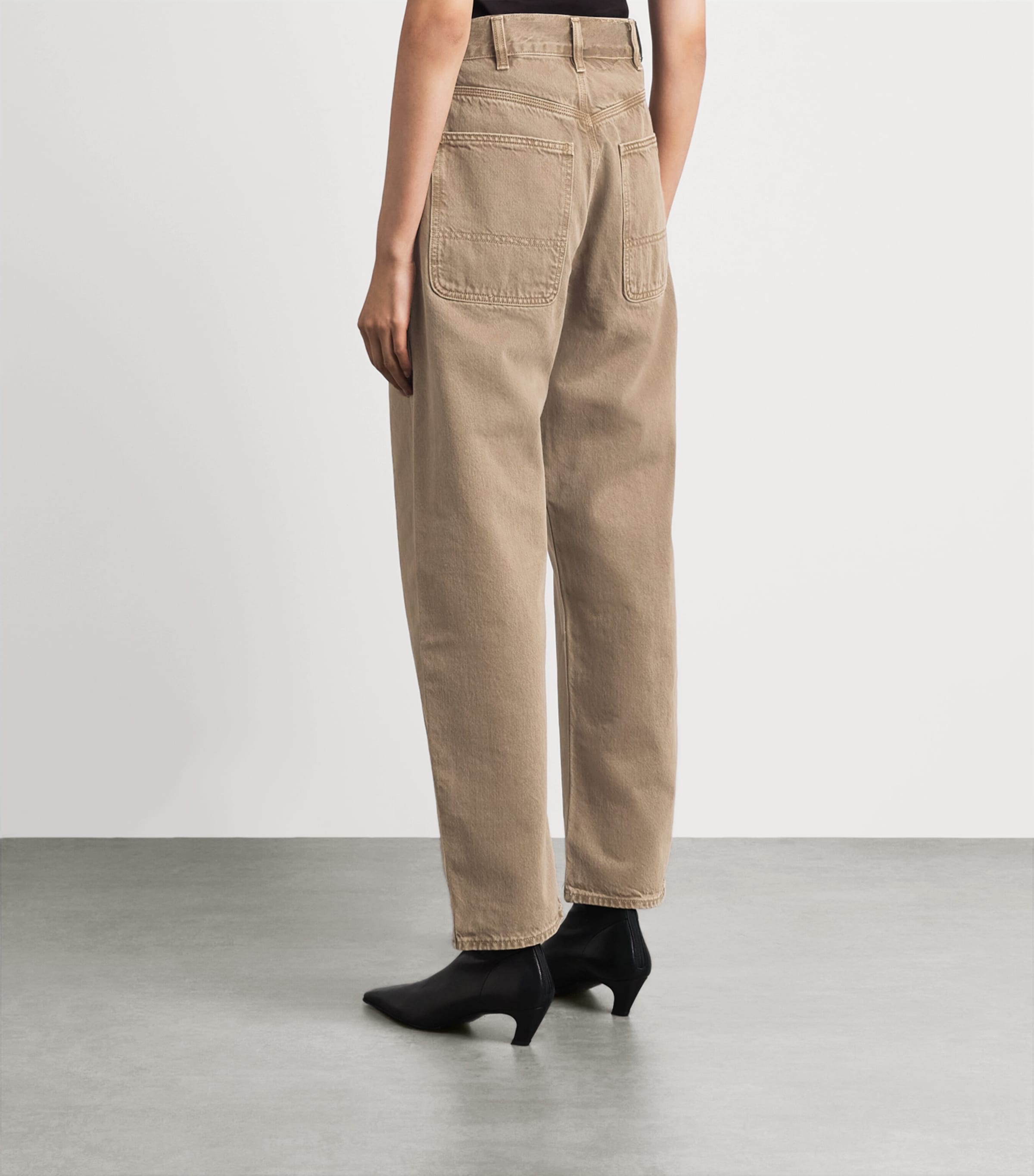 Citizens of Humanity Womens Miro Deck Relaxed Jeans Cocoa (grey Brown) Image 5