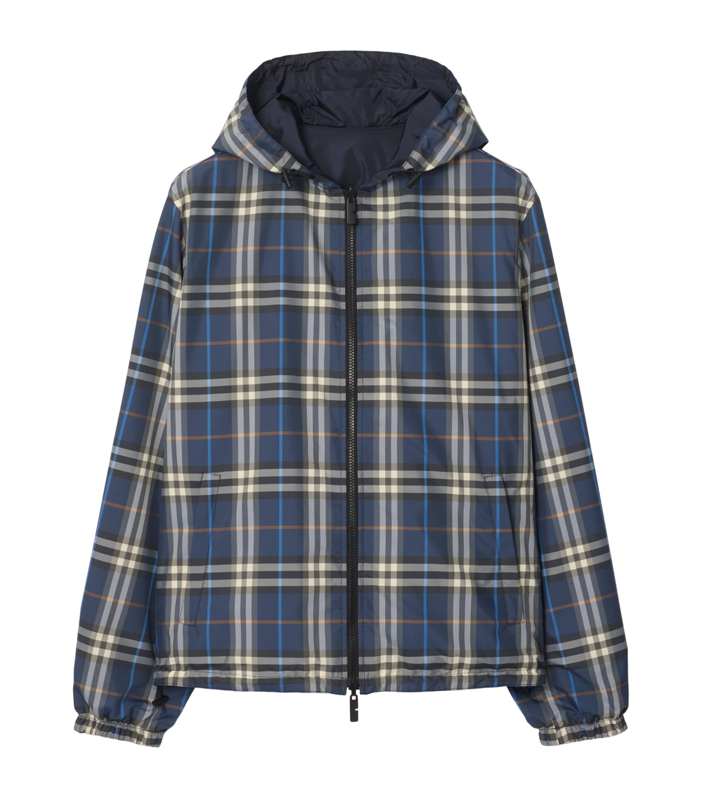 Reversible Check Hooded Jacket PILOT BLUE IP CHECK Image 1