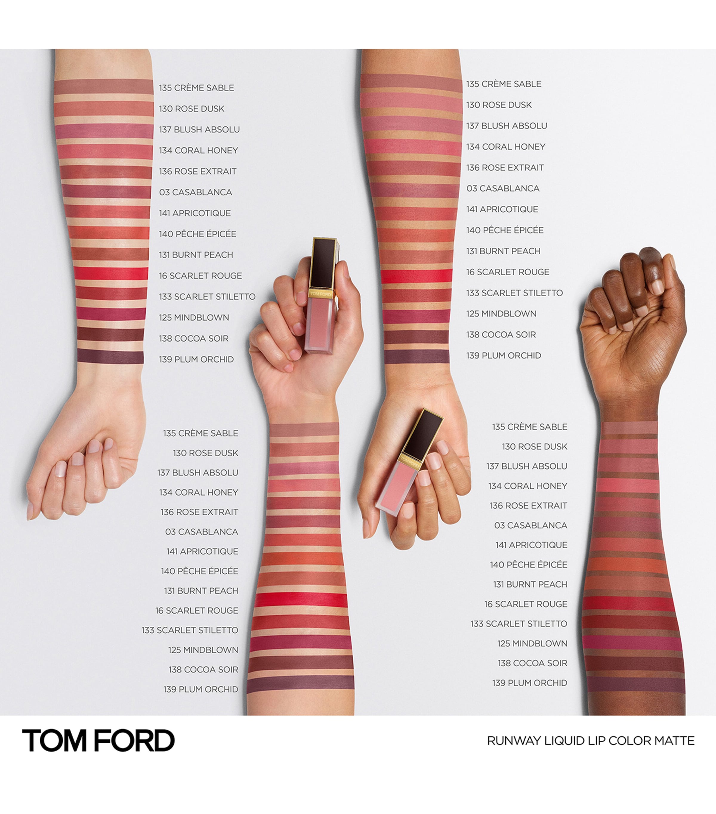 TOM FORD Liquid Lip Luxe Matte Scarlet Stiletto Image 4