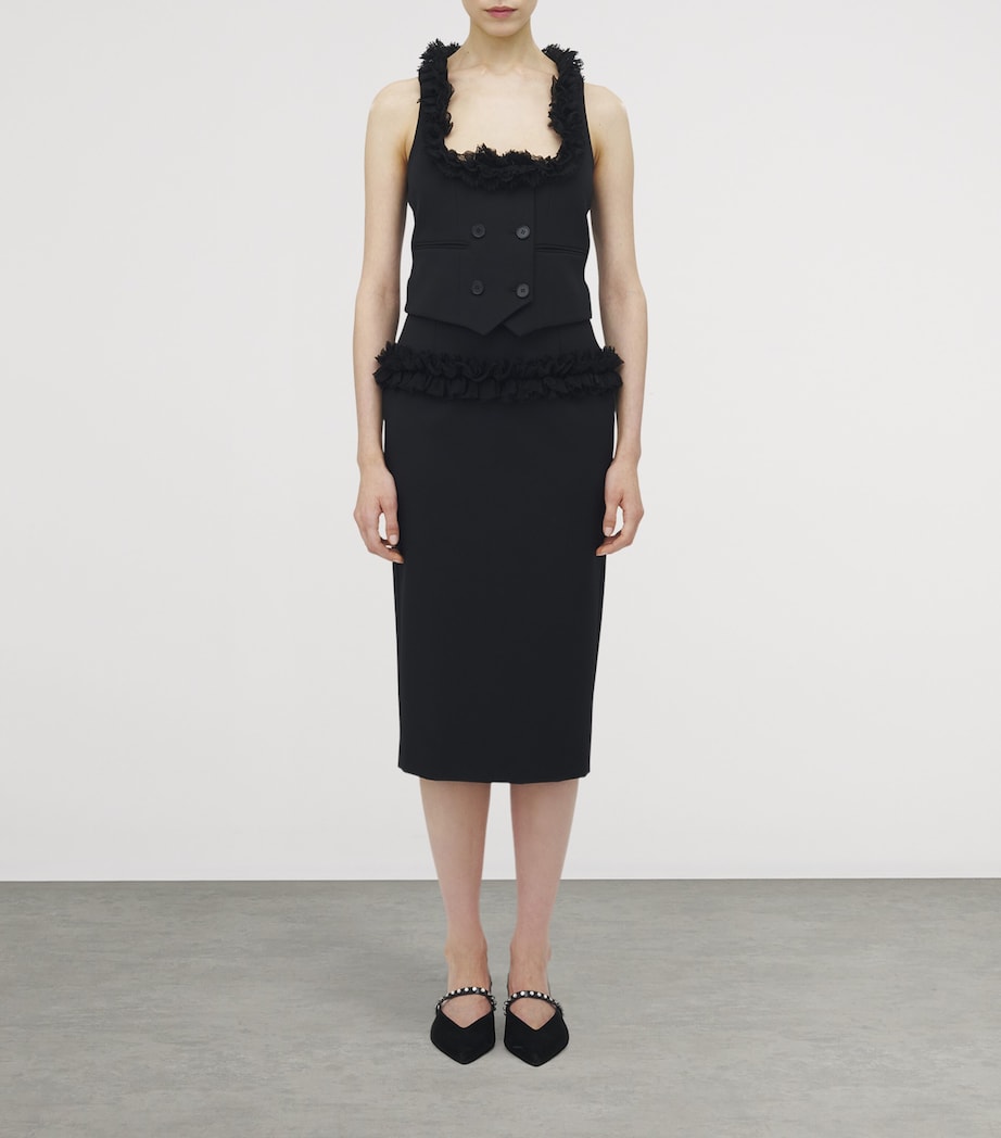 Wool Ruffle Midi Pencil Skirt 1000 Image 2