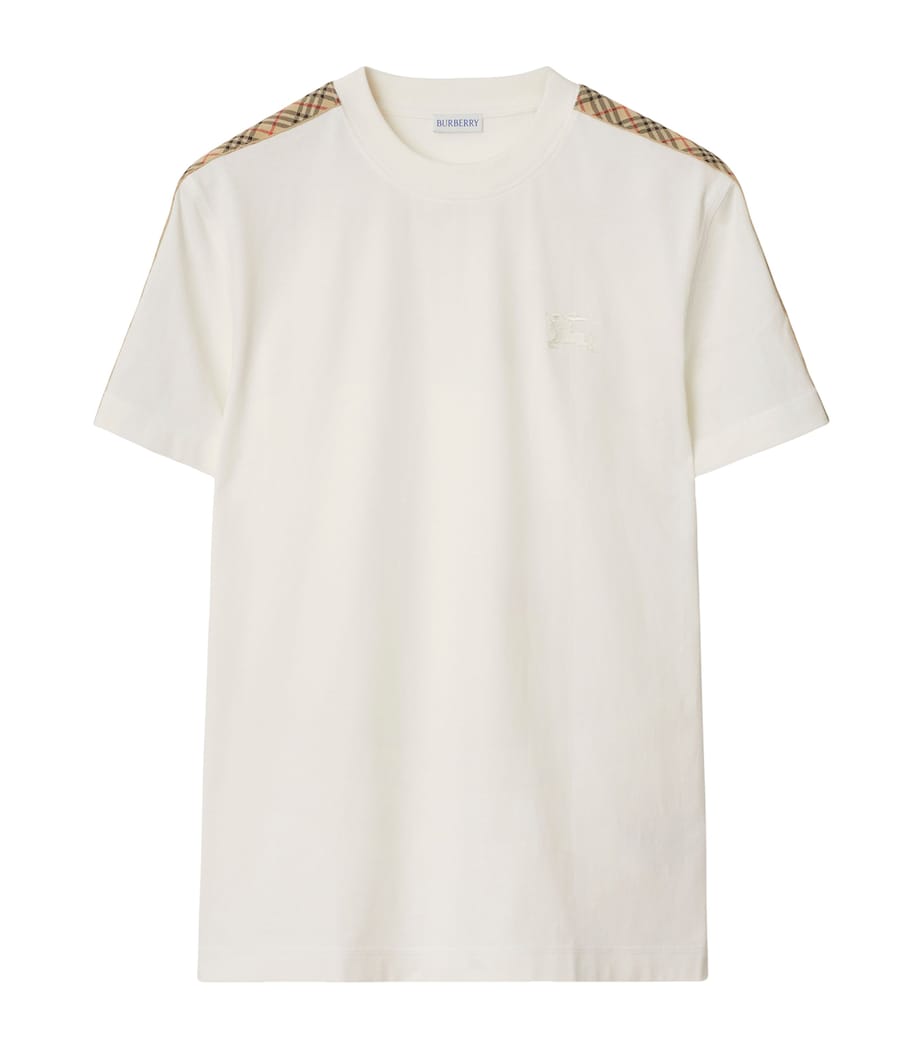 Check-Trim T-Shirt CHALK Image 1