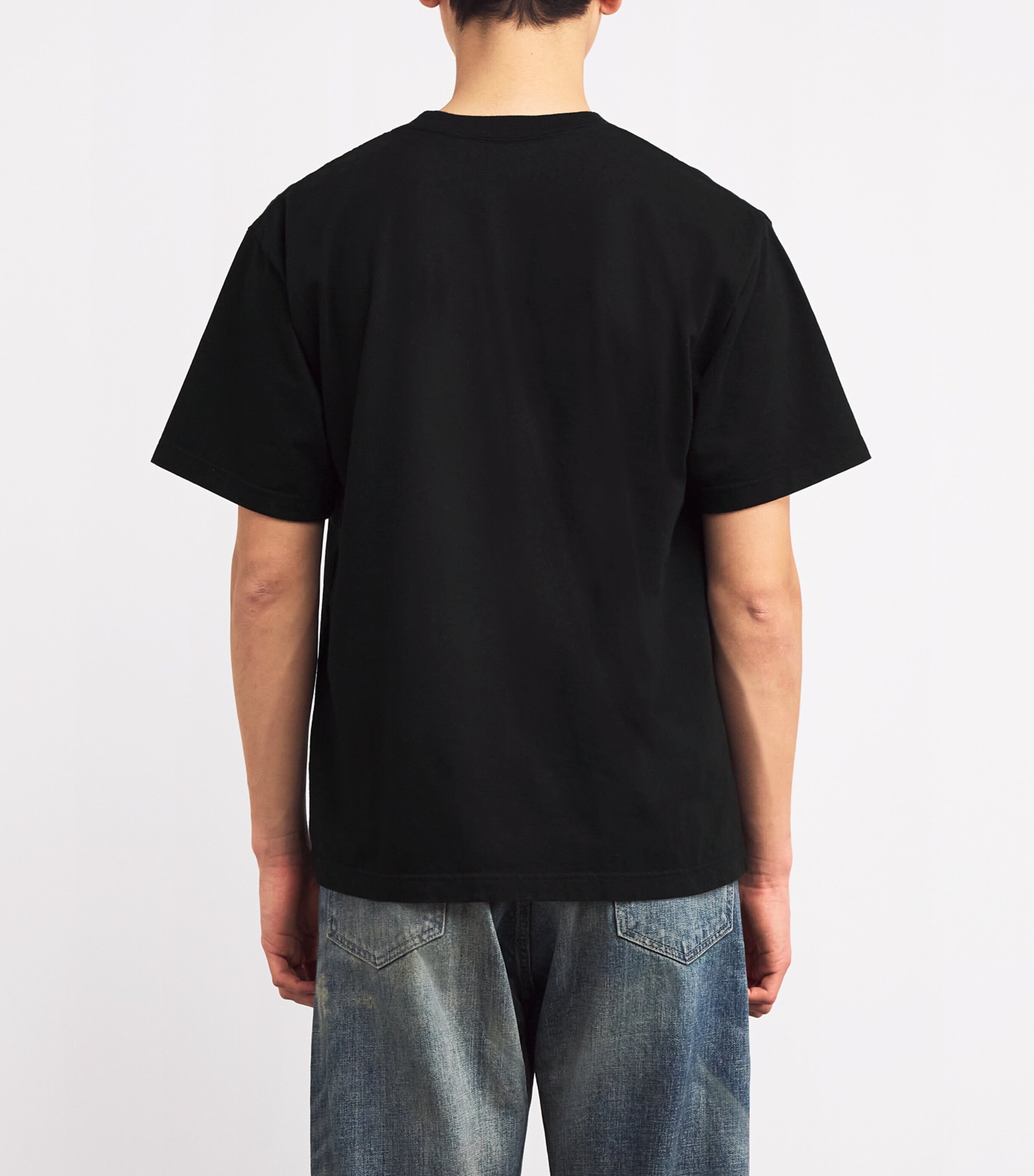 Yohji Yamamoto Mens x Neighborhood Cotton Graphic T-Shirt Black Image 4