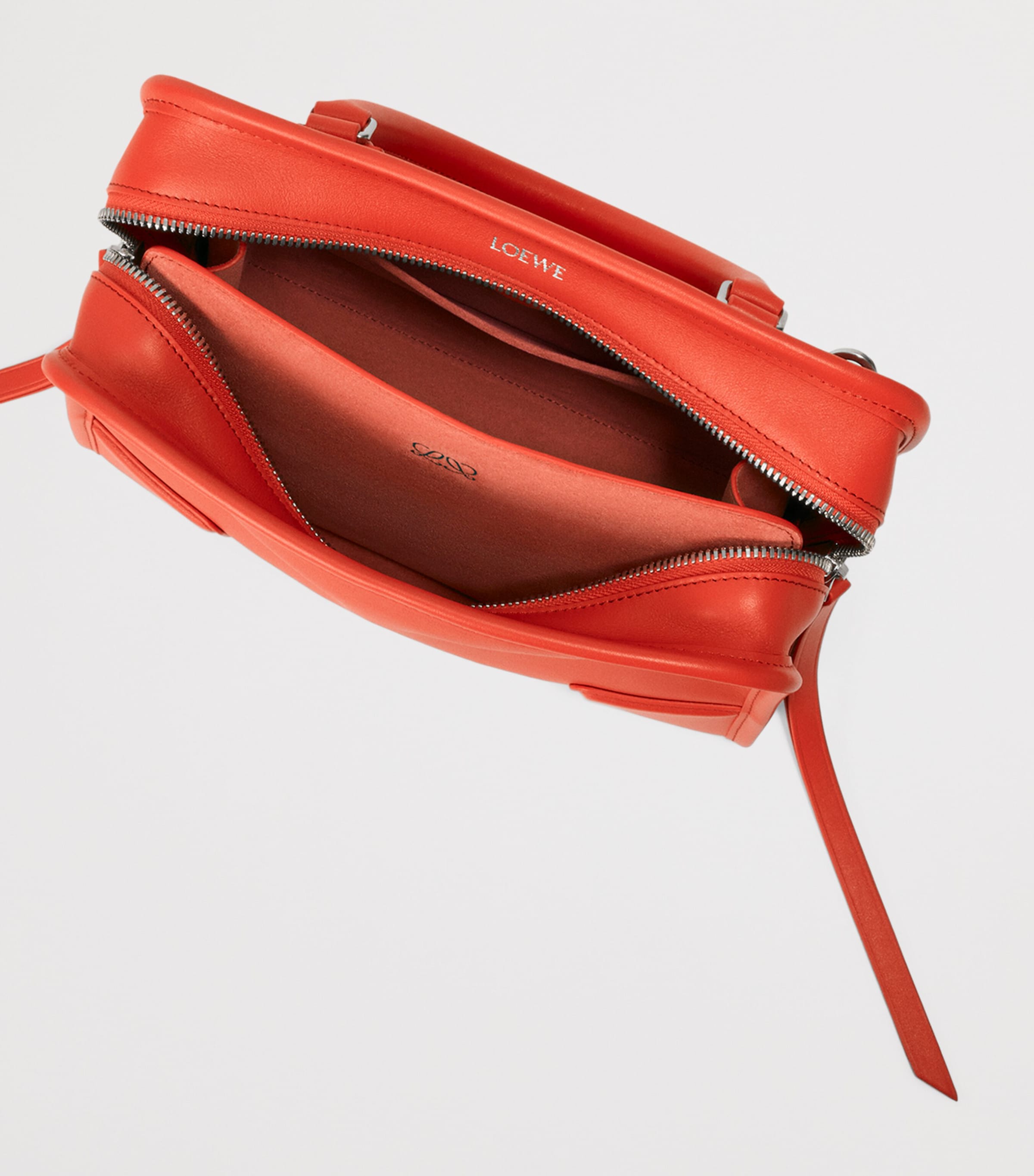 LOEWE Small Leather Amazona 180 Top-Handle Bag Sunrise Orange Image 11