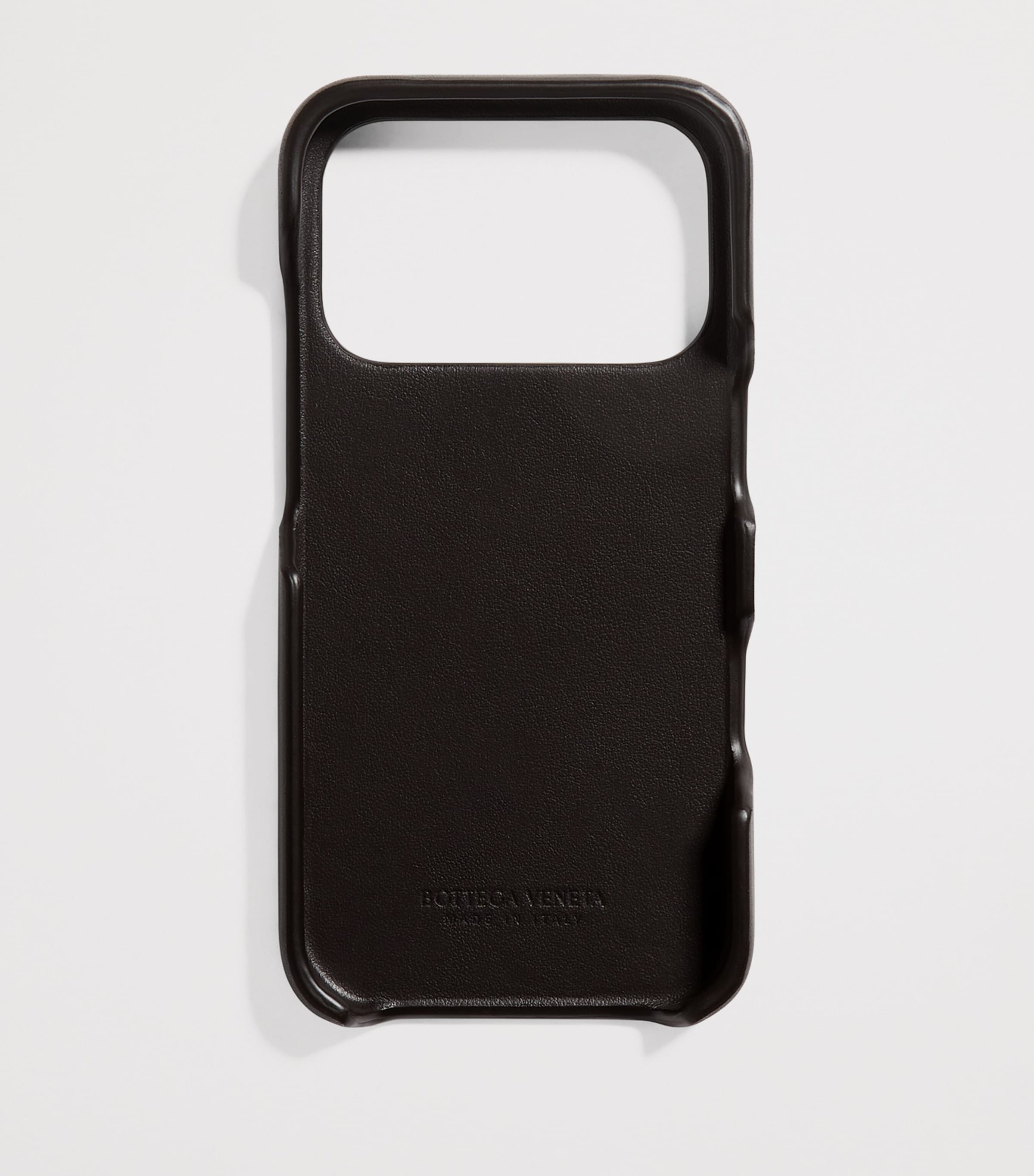 Bottega Veneta Leather Intrecciato iPhone 17 Pro Case Image 2