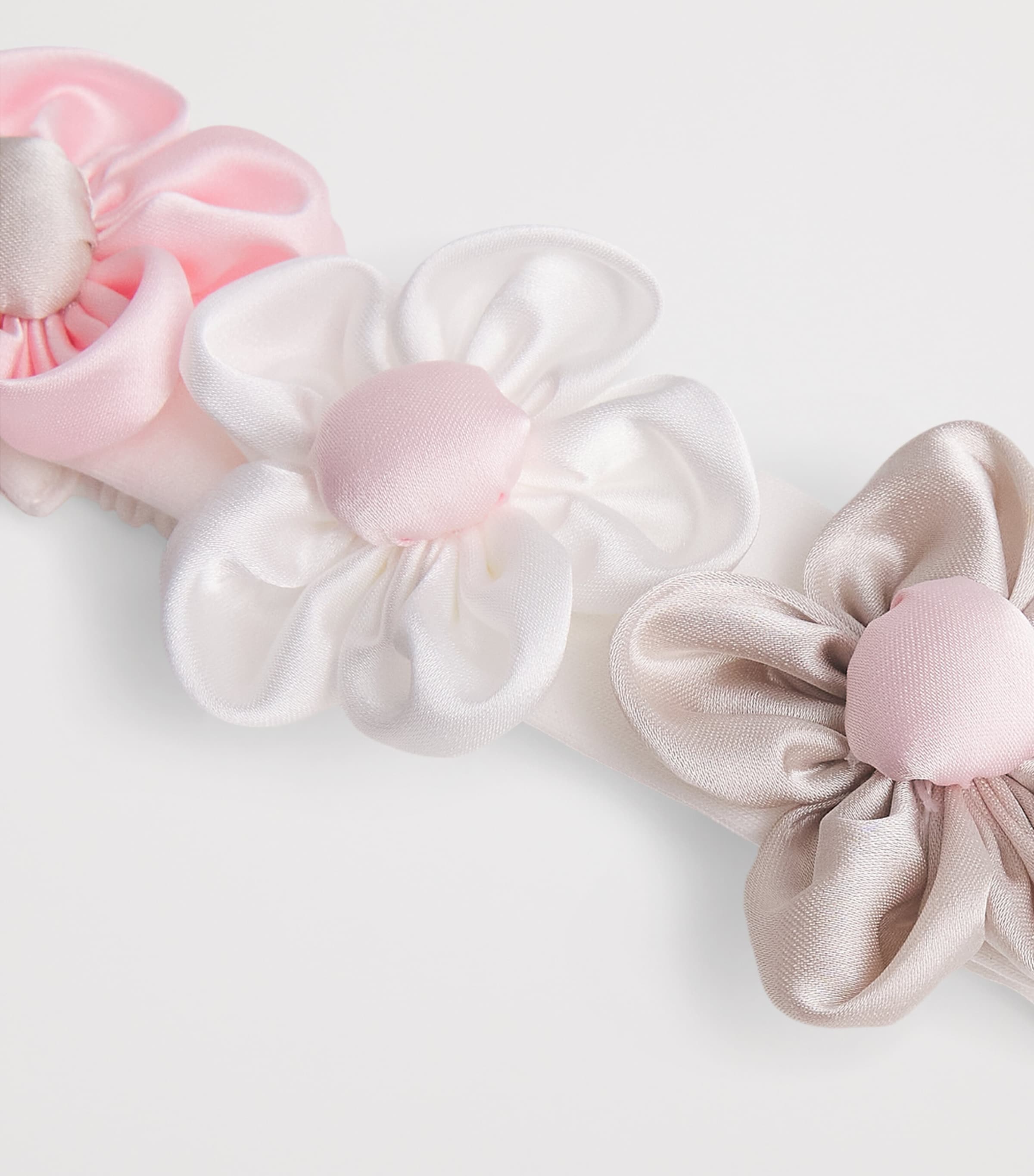 Monnalisa Cotton Daisy Headband Cream Image 3