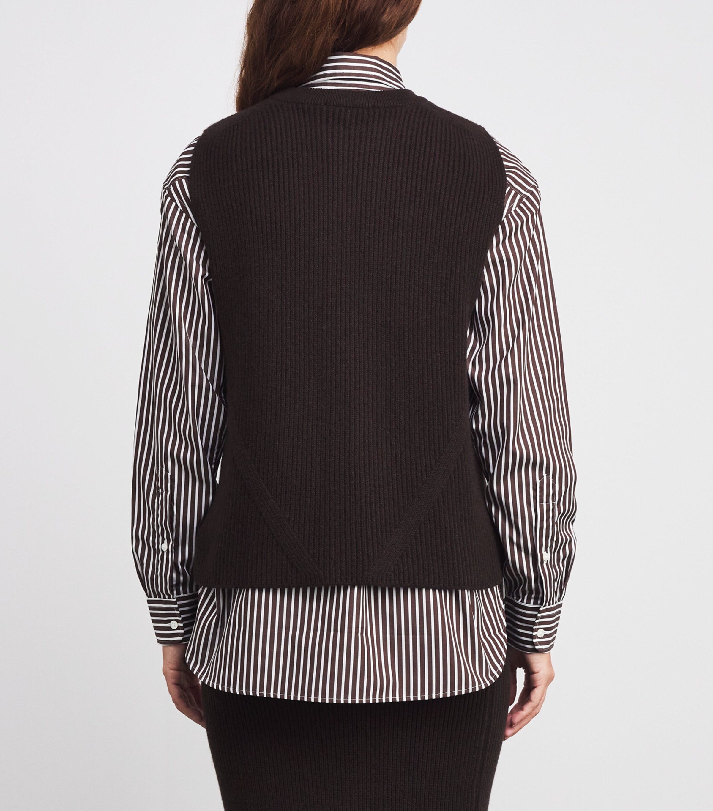 Cashmere-Blend Knitted Tank Top SB7290 MOLASSES Image 4