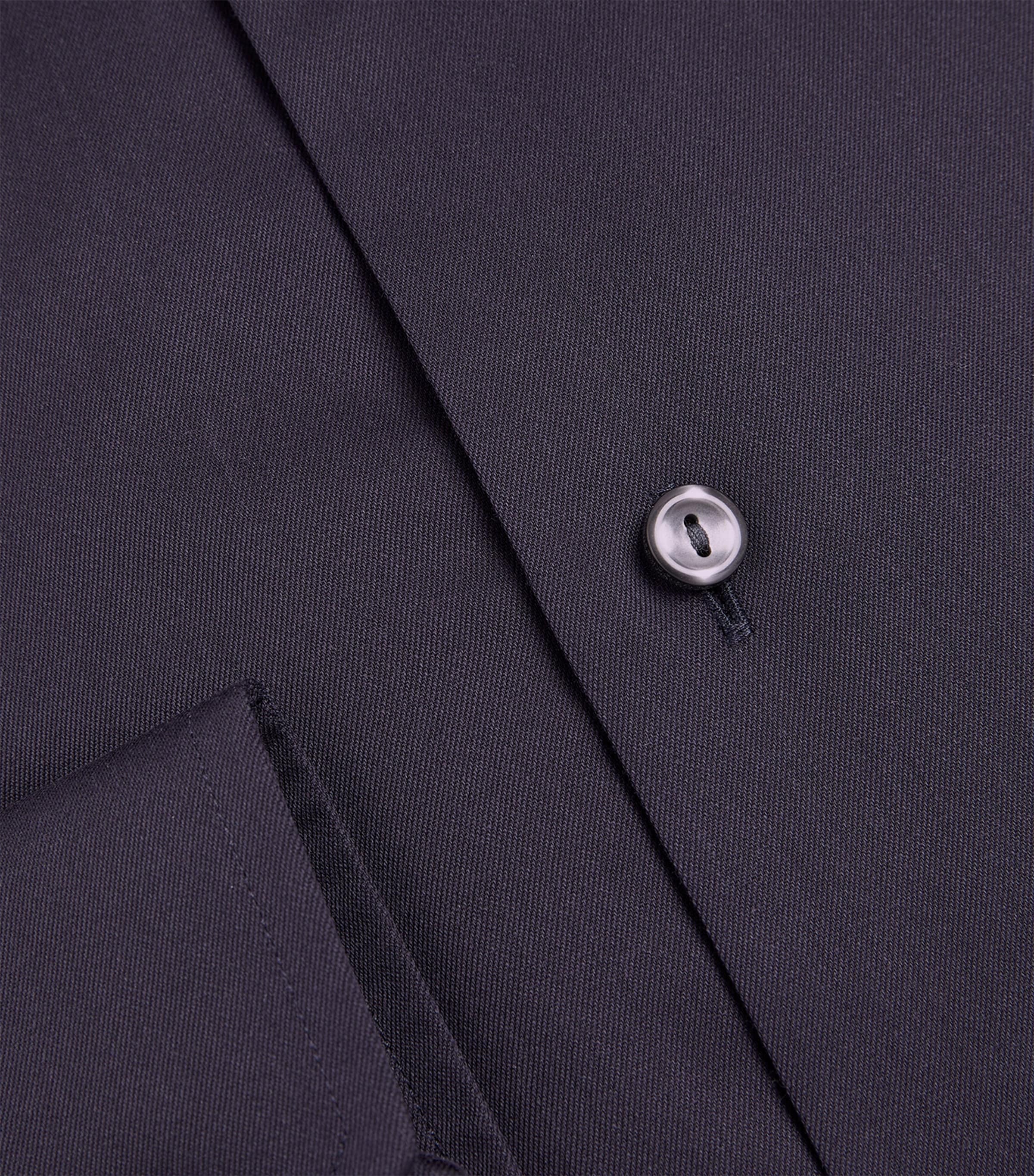 Cotton Poplin Slim Shirt 28 NAVY Image 6