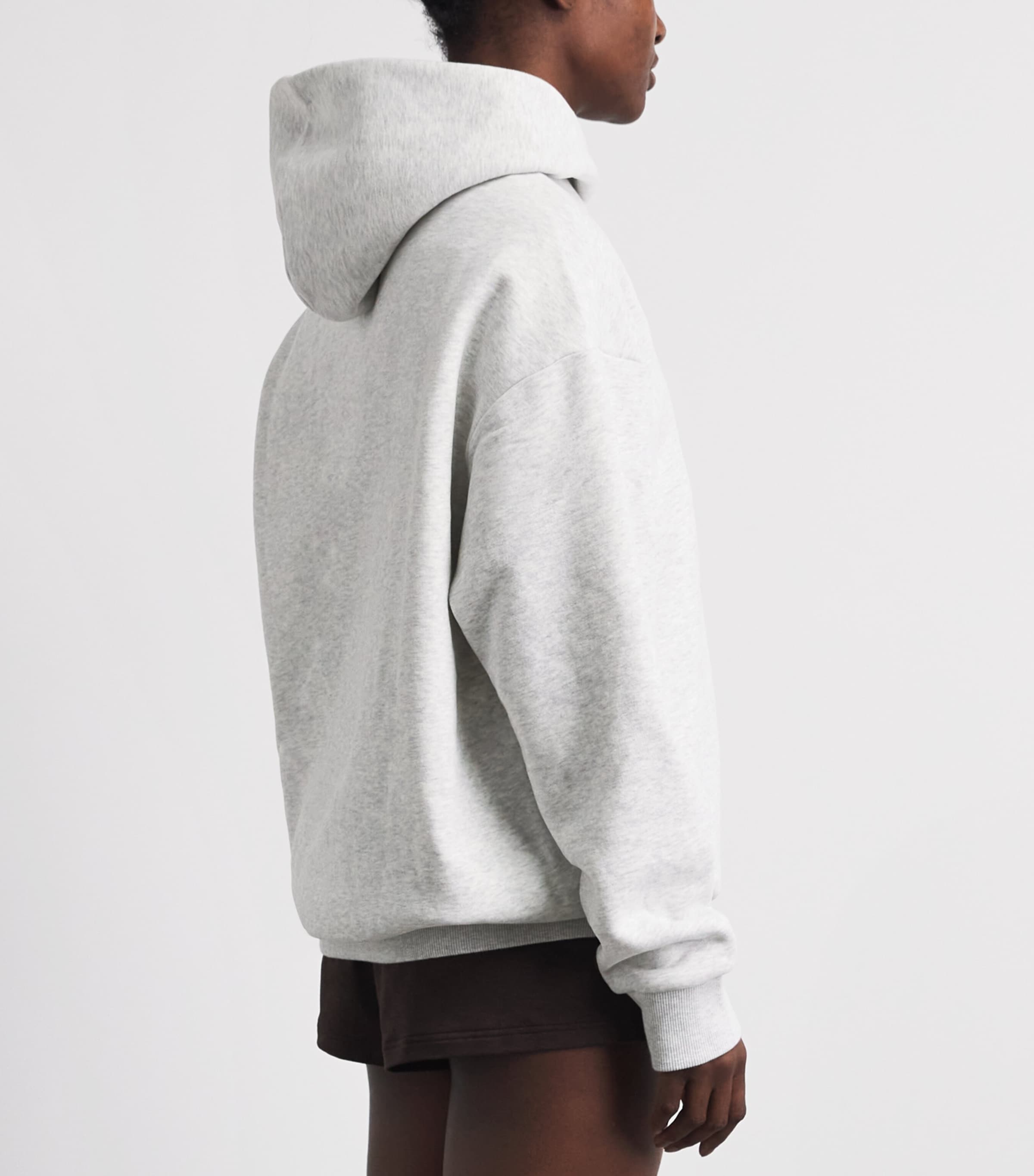 VUORI Womens Restore Oversized Hoodie Pale Grey Heather Image 5
