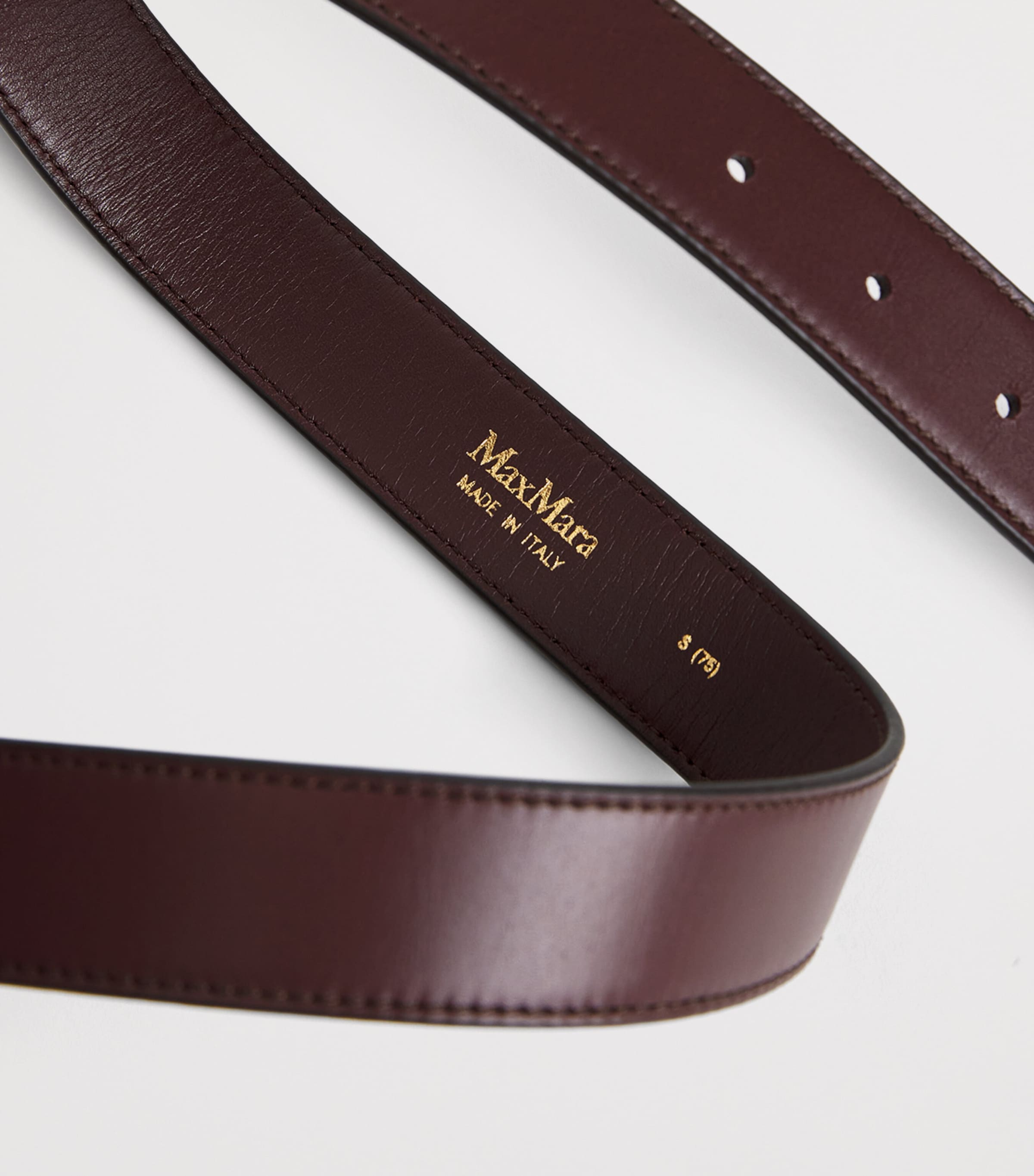 Leather Belt BORDEAUX Image 5