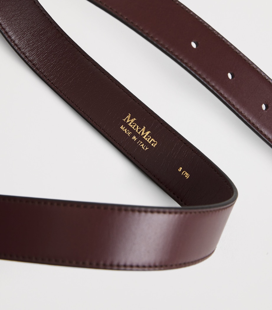 Leather Belt BORDEAUX Image 5