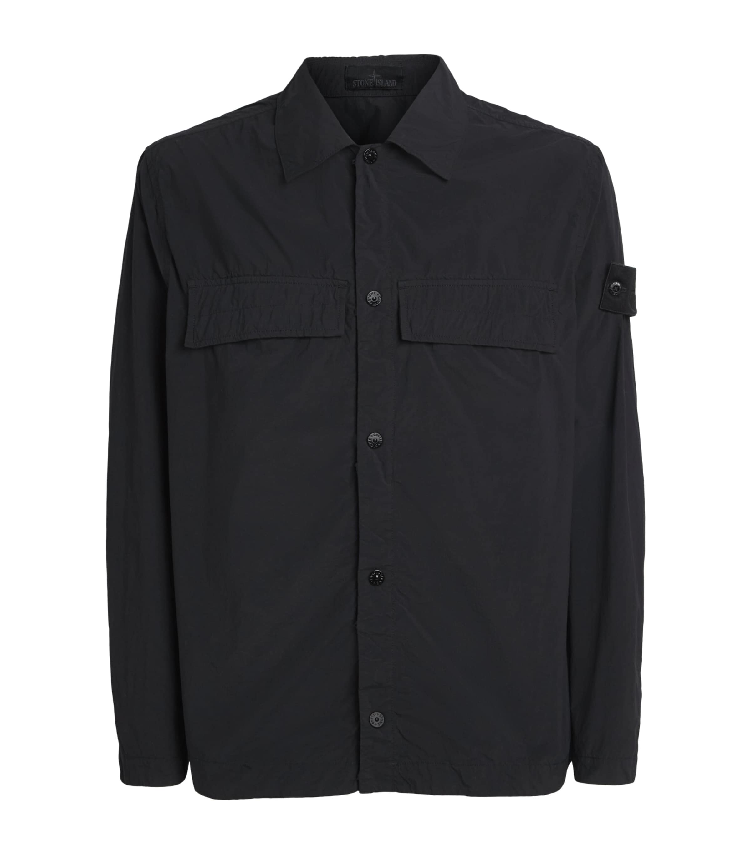 Stone Island Mens Nylon Tela Overshirt Image 1