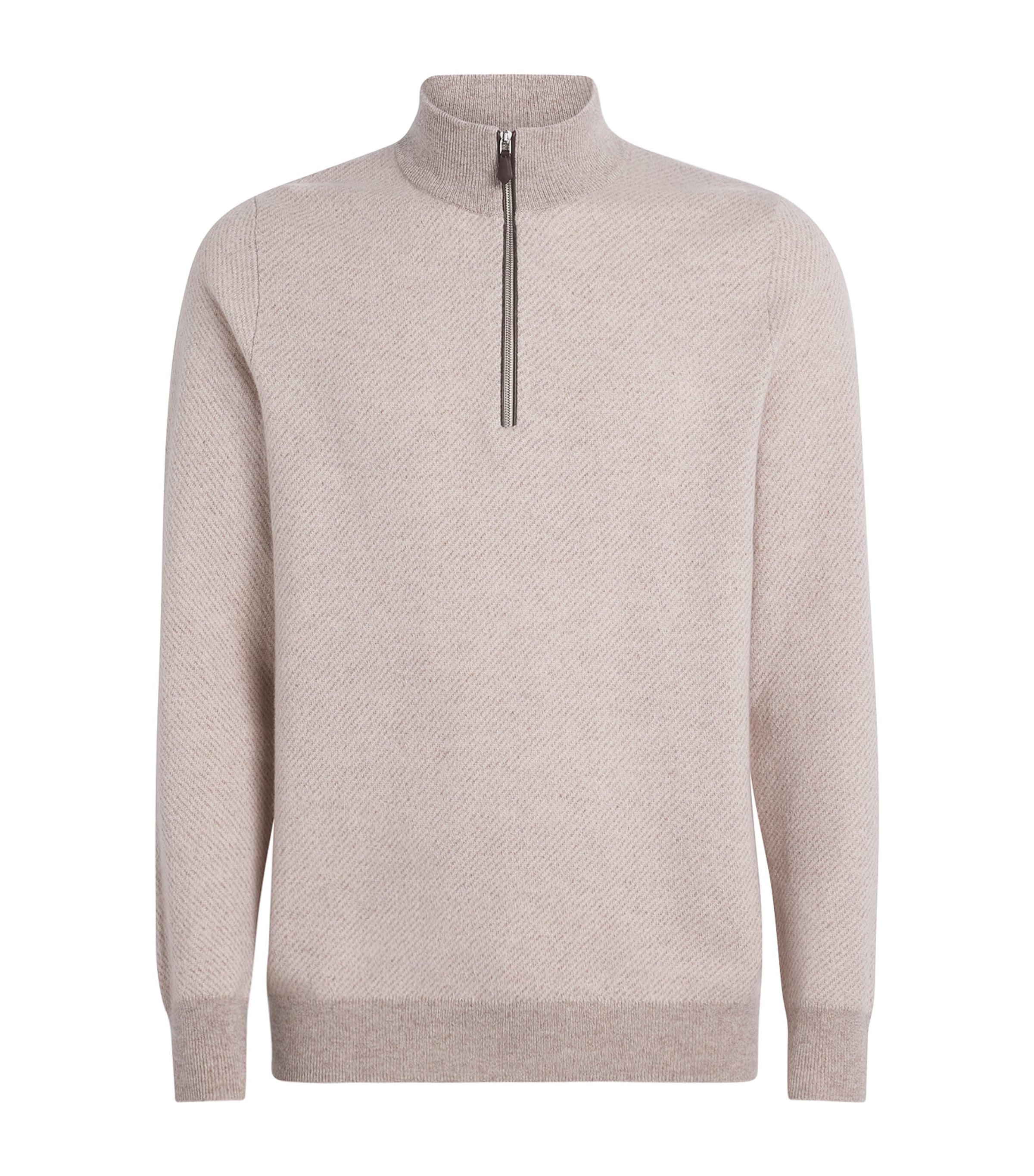Cashmere Quarter-Zip Temple Sweater TSE TOASTED SESAME Image 1