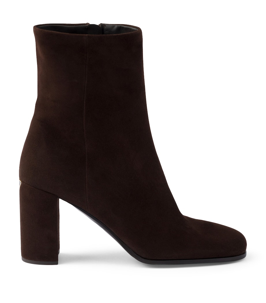 Suede Booties Ankle Boots 85 F0003 Image 2