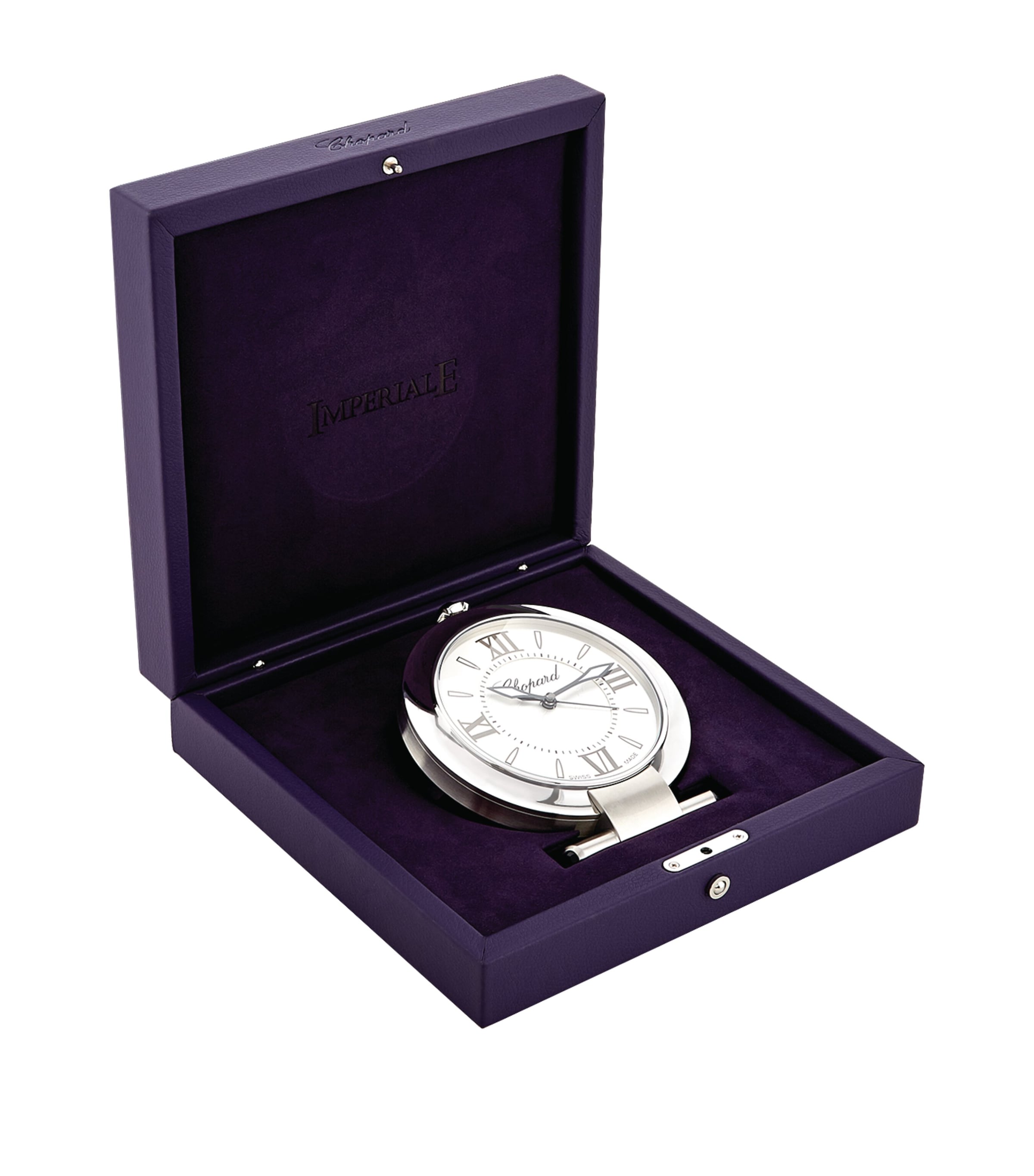 Stainless Steel Imperiale Alarm Clock 12cm SILVER Image 2