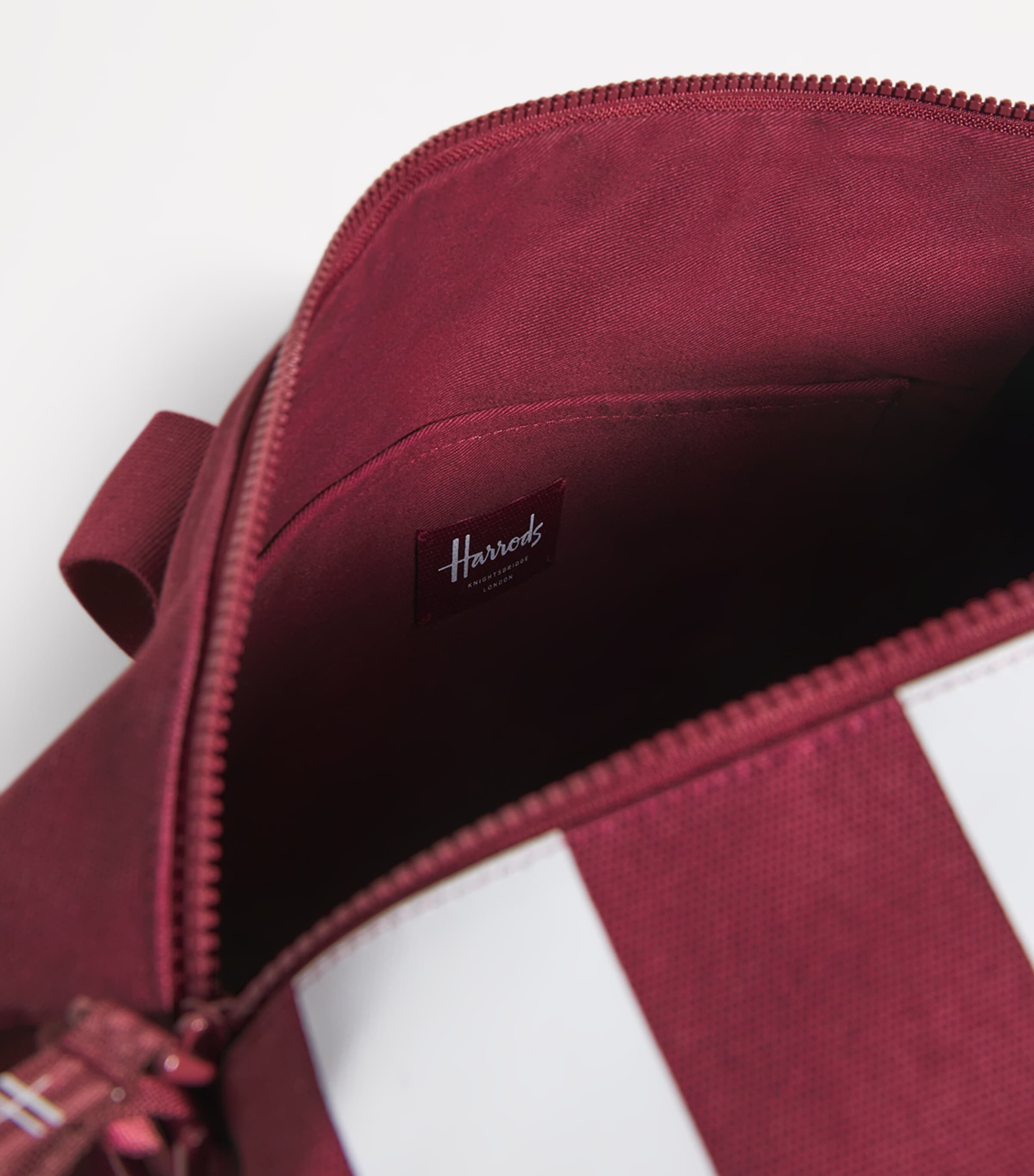 Harrods Cotton Logo Barrel Bag | Harrods JP
