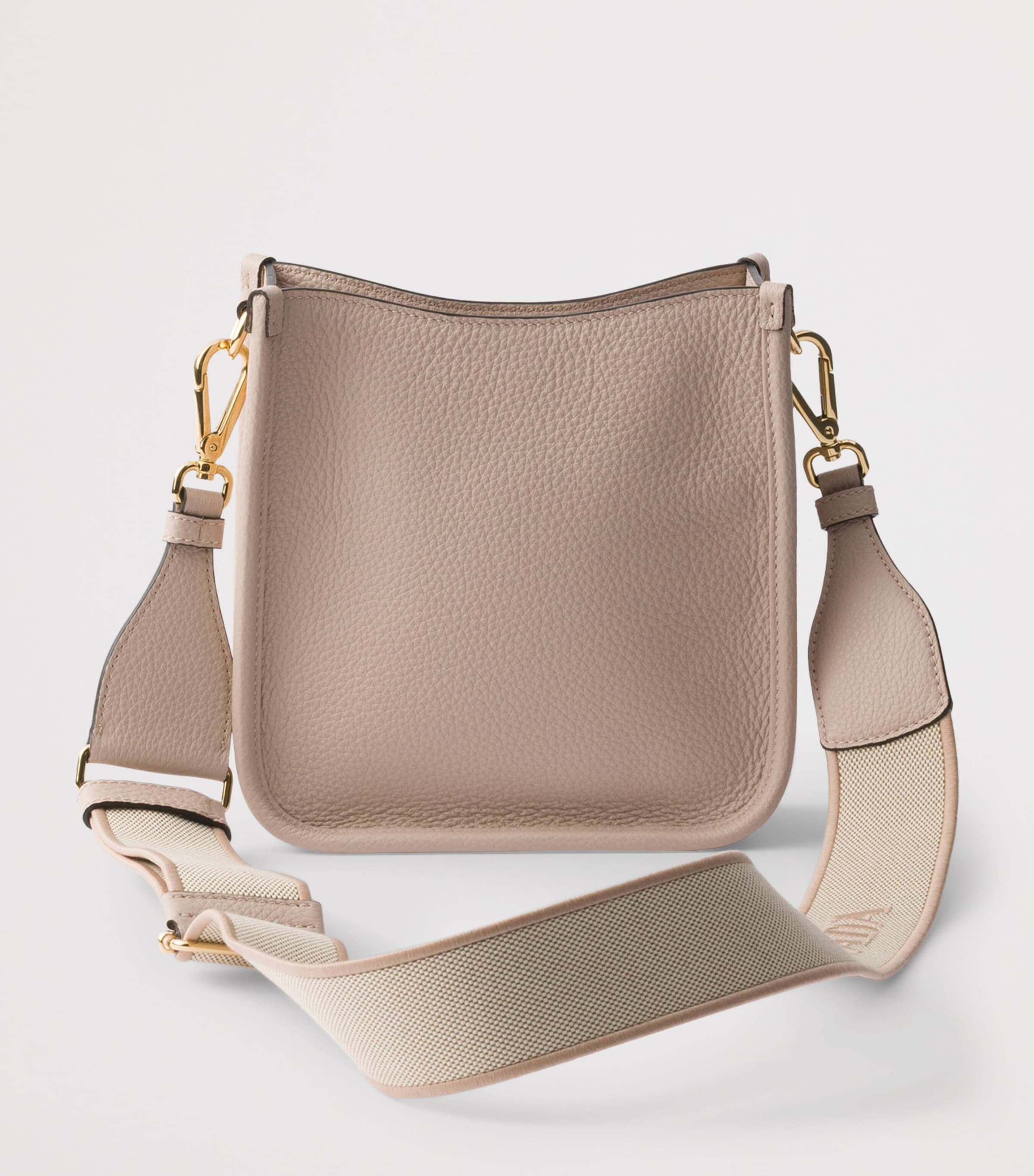 Prada Mini Leather Shoulder Bag Powder Image 5