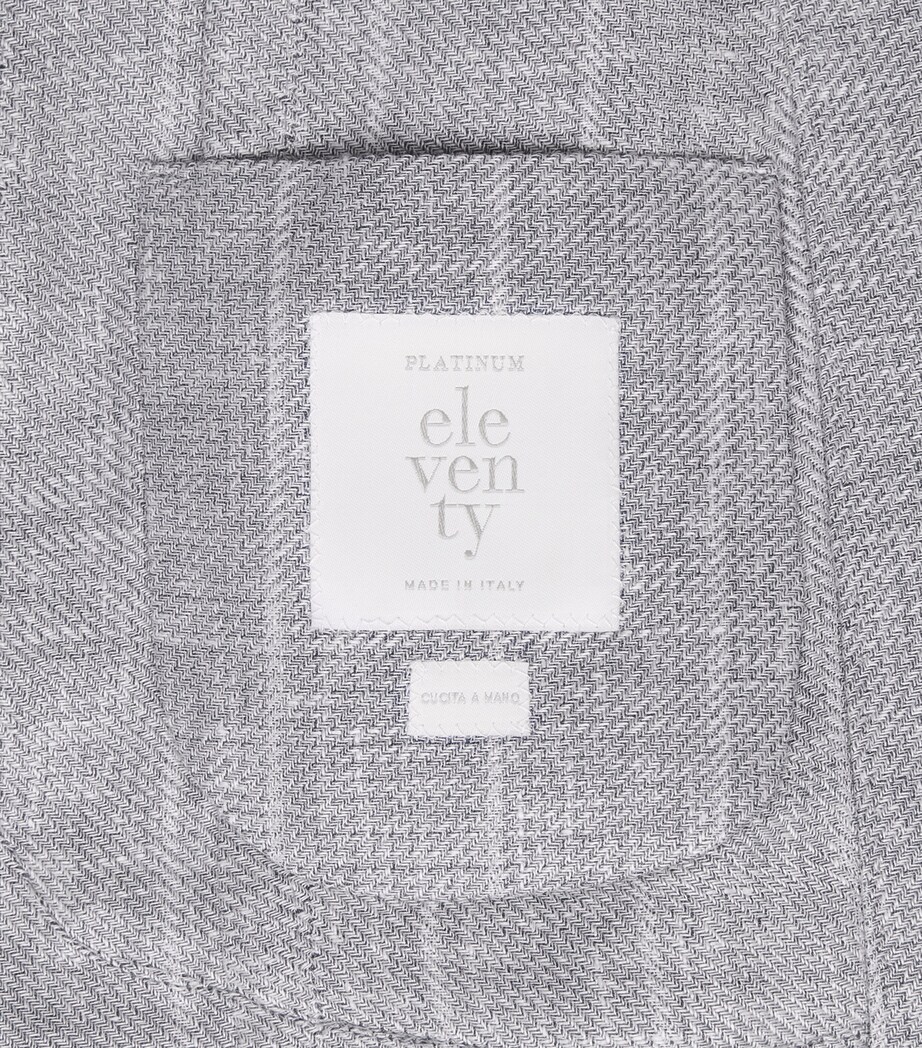 Eleventy Mens Linen-Cashmere-Silk Blazer Zucchero Image 6