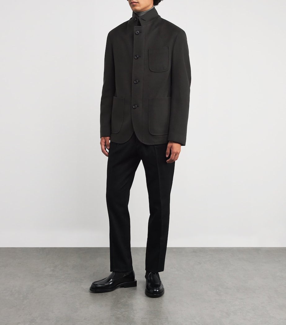 Wool-Cashmere Hybrid Blazer 030 GREY Image 2