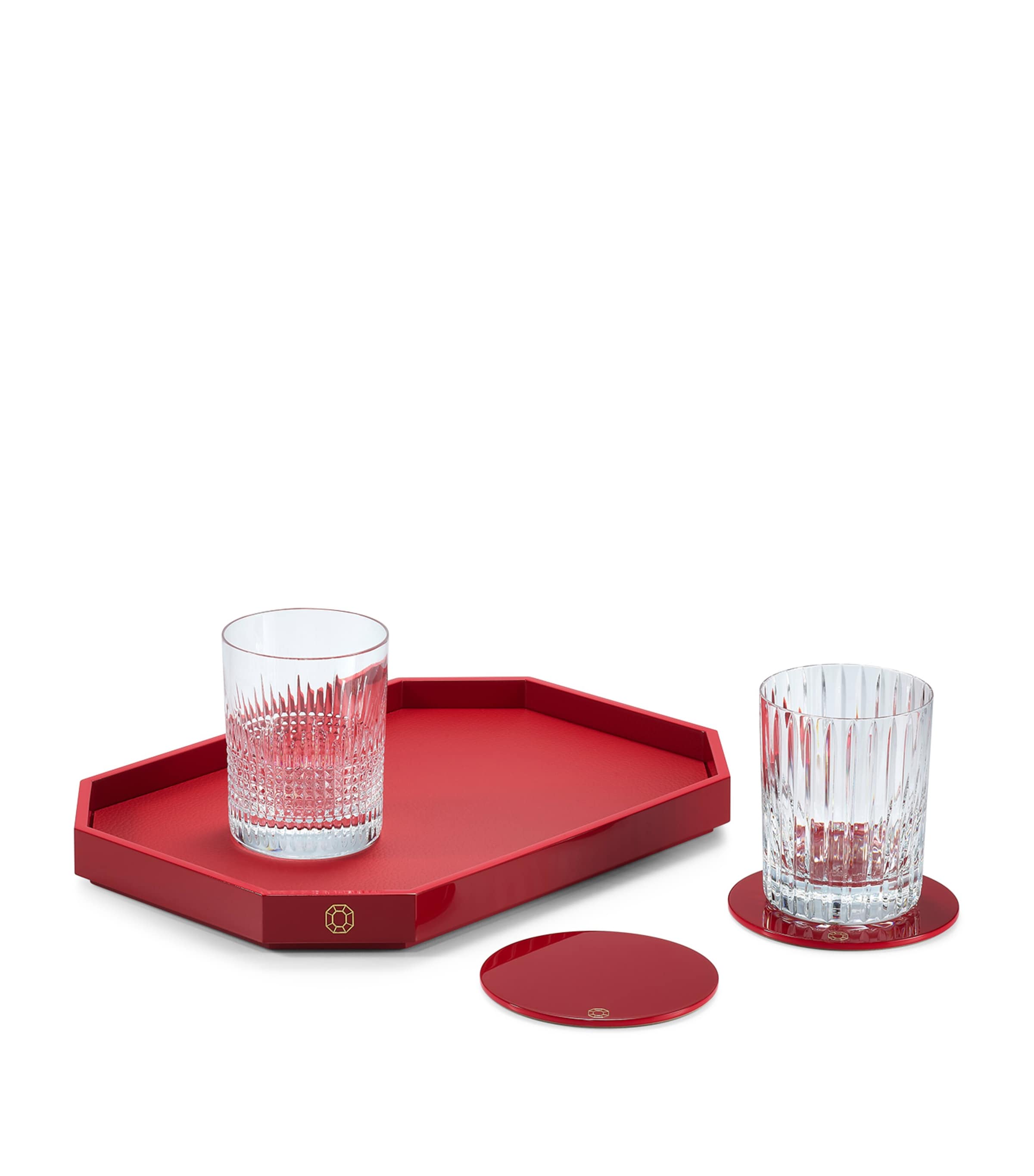 Small Octogone Tray (33cm x 23cm) CLEAR Image 2