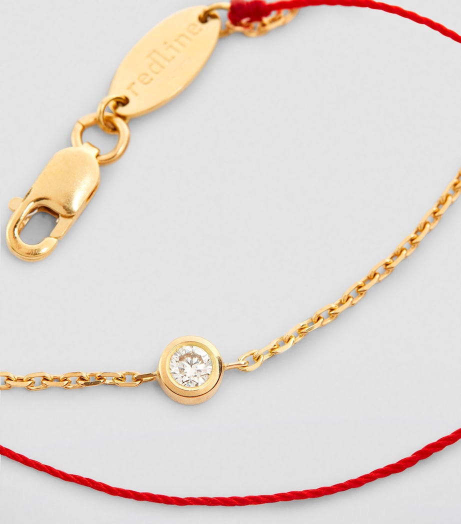 Yellow Gold and Diamond Pure Duo Bracelet RED Image 5