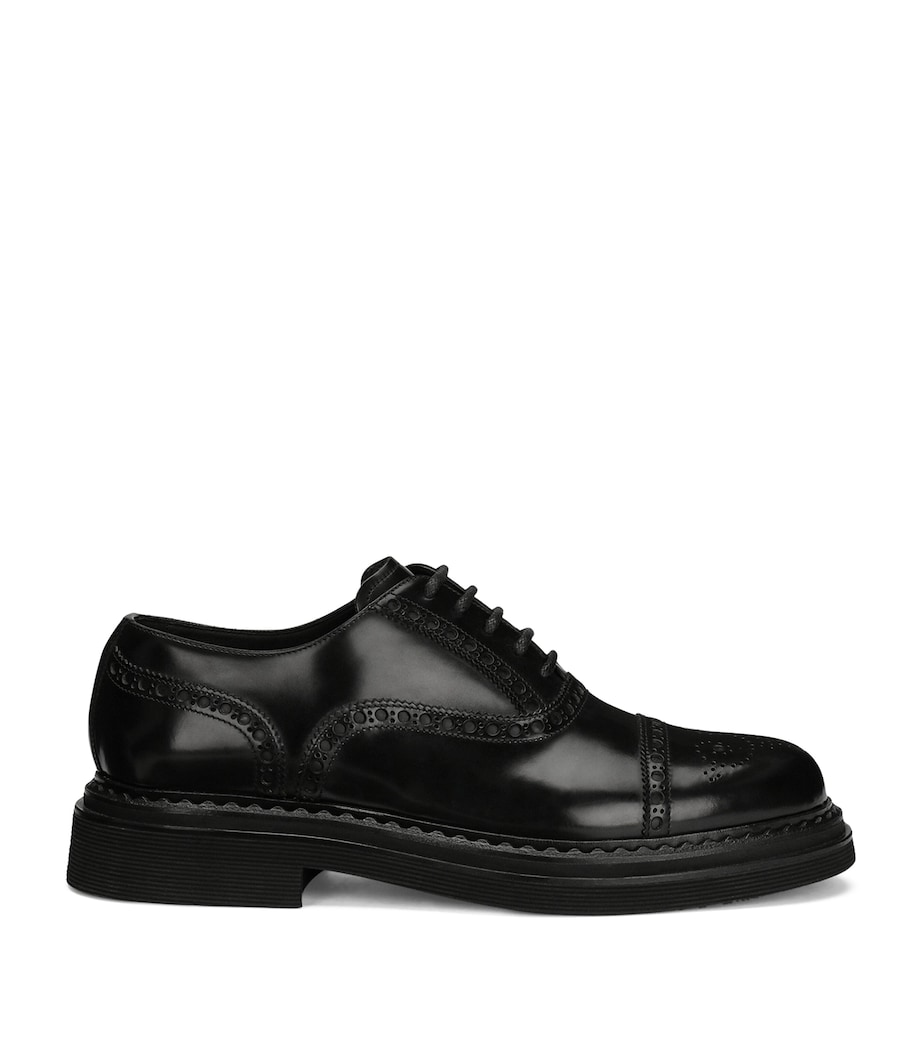 Calfskin Derby Shoes 80999-BLACK Image 1