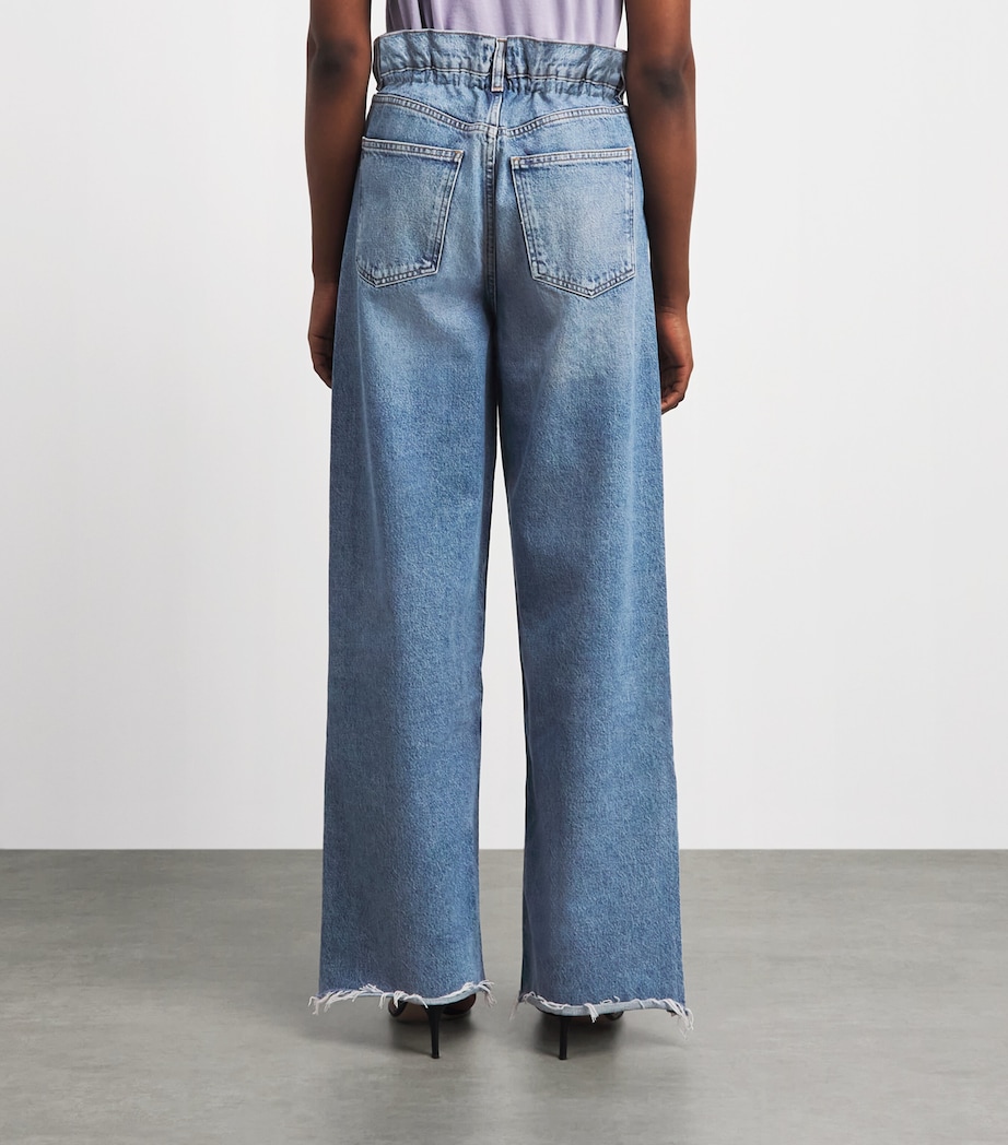 AGOLDE Womens Lyonne Wide-Leg Jeans Outbreak Image 5