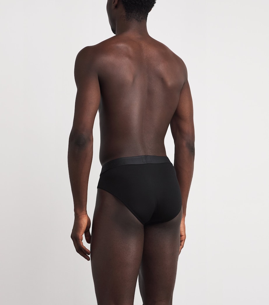 Tencel-Blend Stretch Briefs BKAA - BLACK Image 3