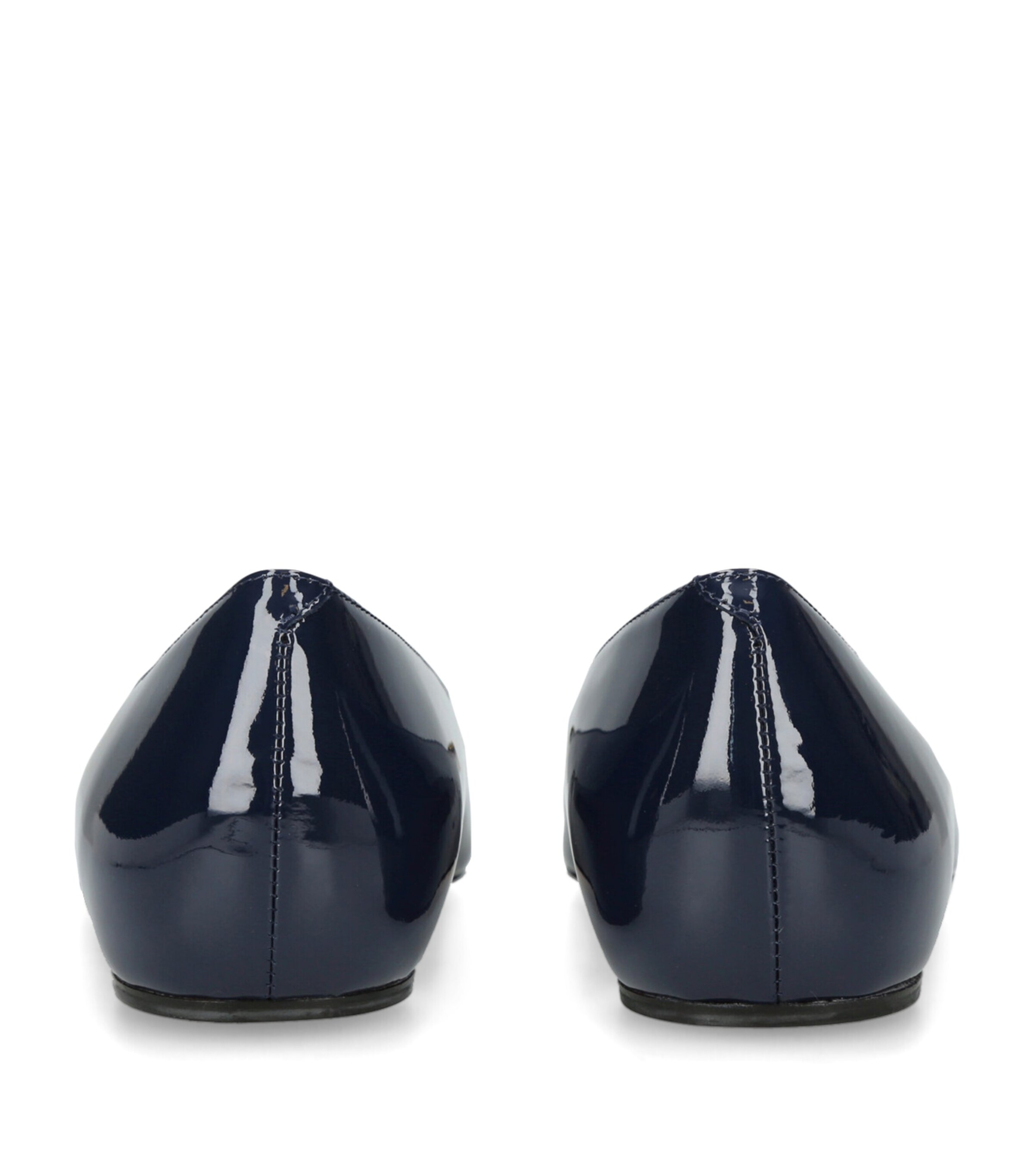 Roger Vivier Patent Quadrata Trompette Ballet Flats Navy Image 2