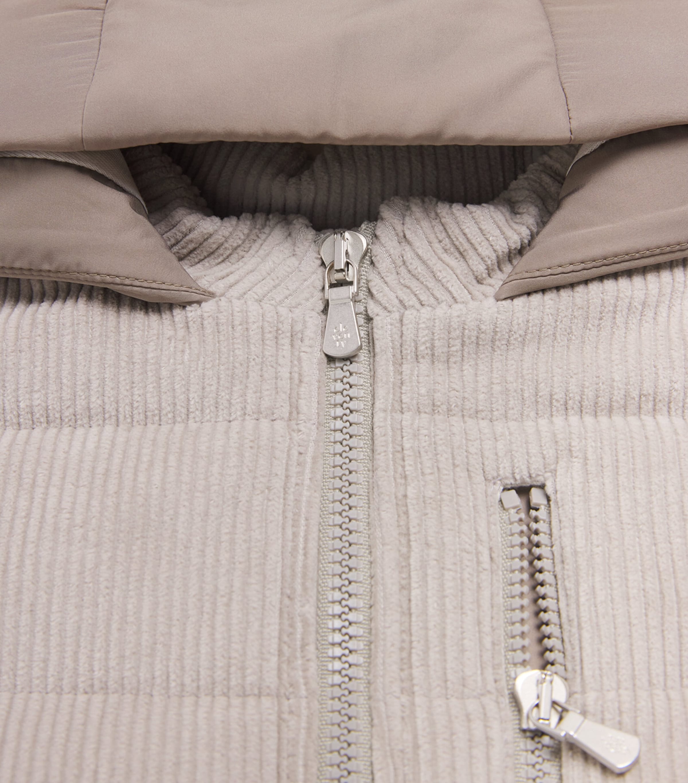 Eleventy Kids Corduroy Hooded Gilet (2-16 Years) Grey Image 3