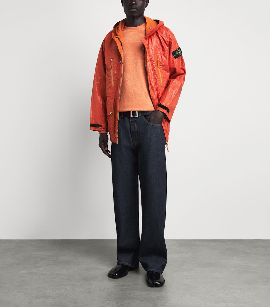 Stone Island Mens Cotton Dyed Vanisé Sweatshirt Image 2