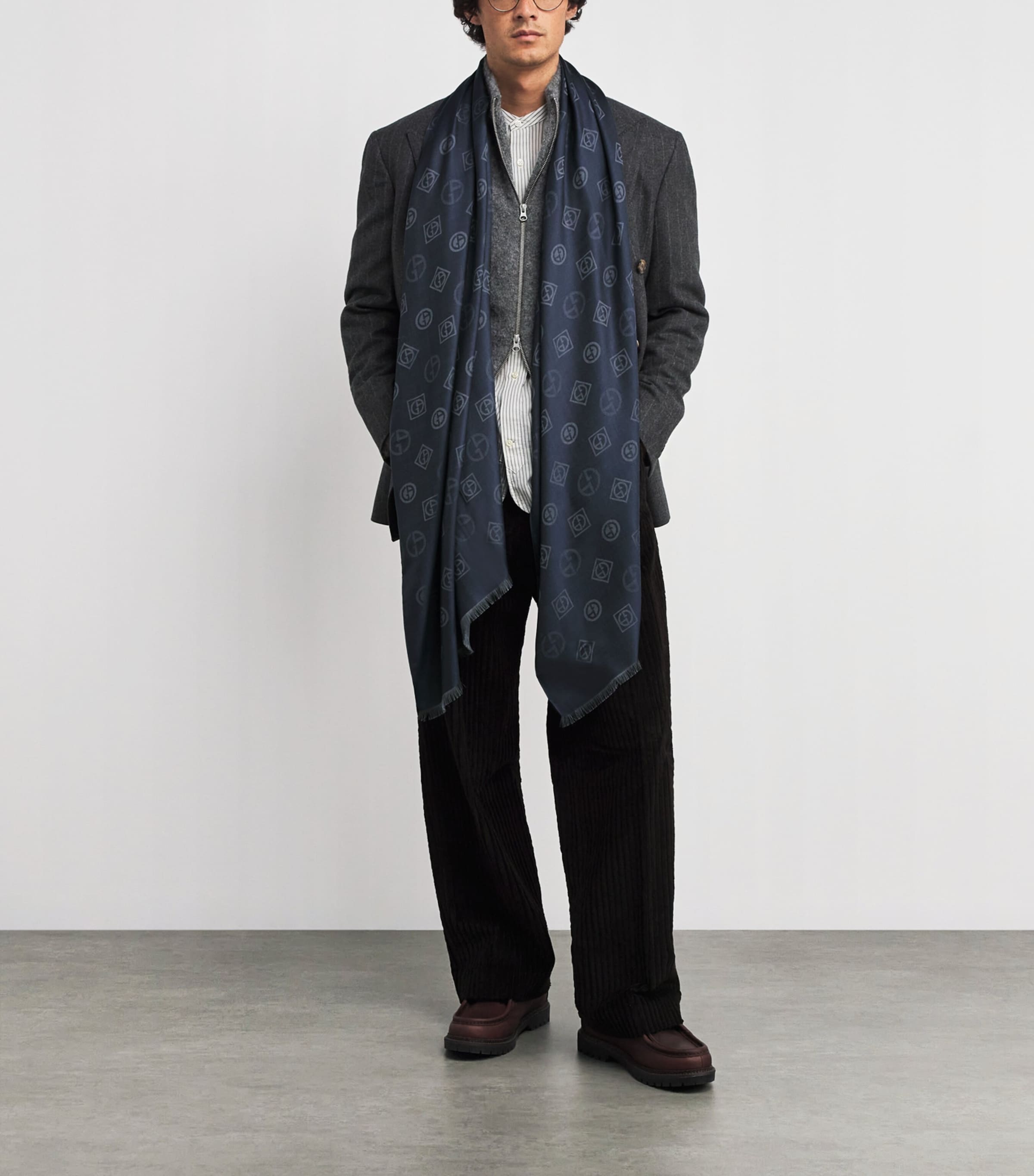 Silk Jacquard Stole Scarf FB161 Image 2