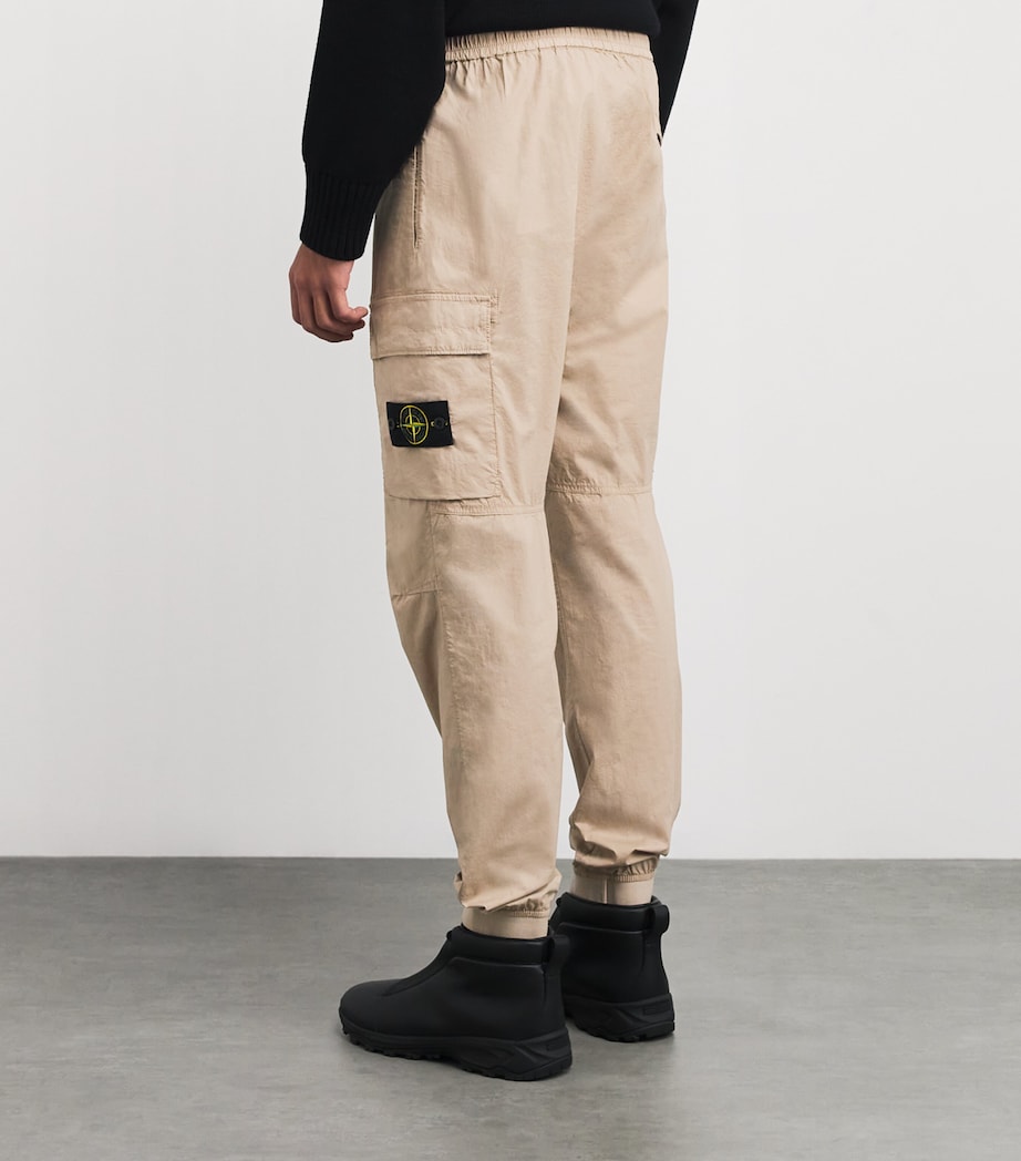 Stretch-Cotton Cargo Trousers V009A Image 4
