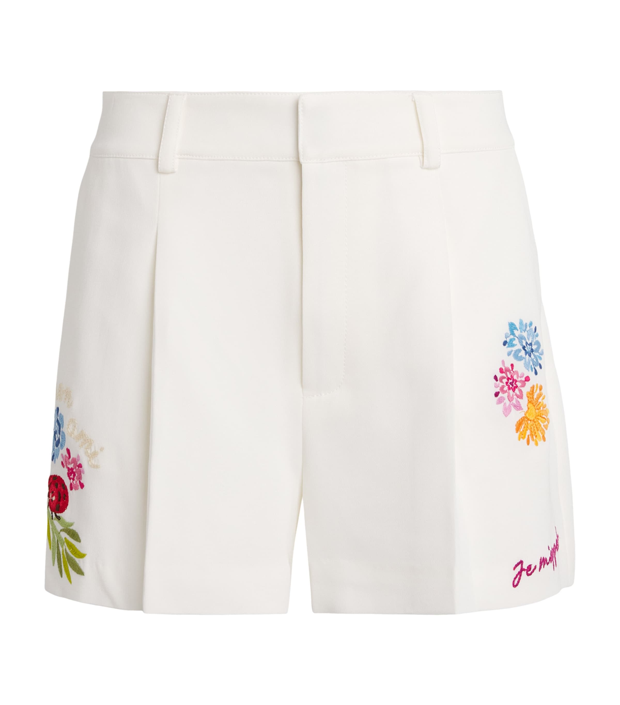 Cinq A Sept Womens Celeste Vine Emmie Shorts Ivory/multi Image 1
