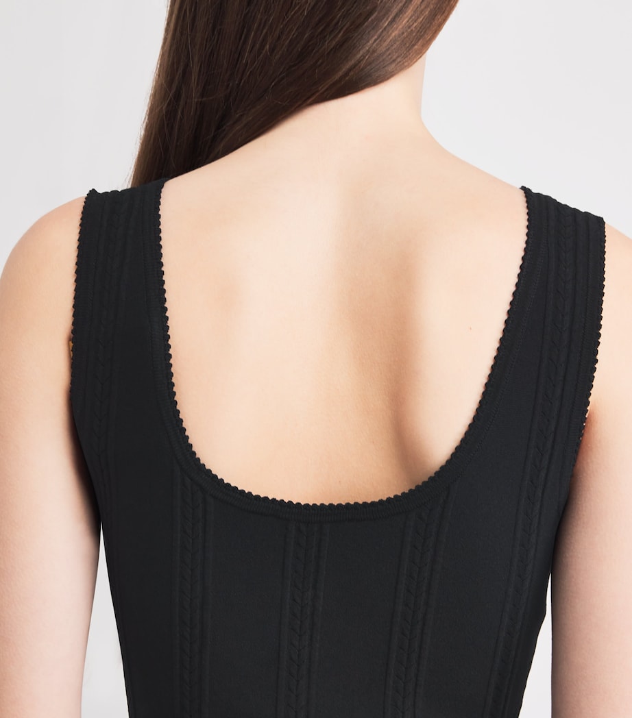 Sandro Paris Womens Knitted Mini Dress Black Image 5