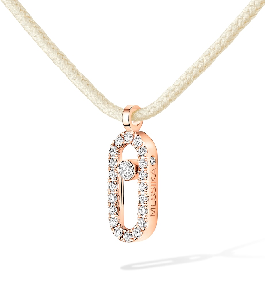 Messika Messika Care(s) Pink Gold and Diamond Pavé Necklace (0.09ct) Pink Gold Image 1