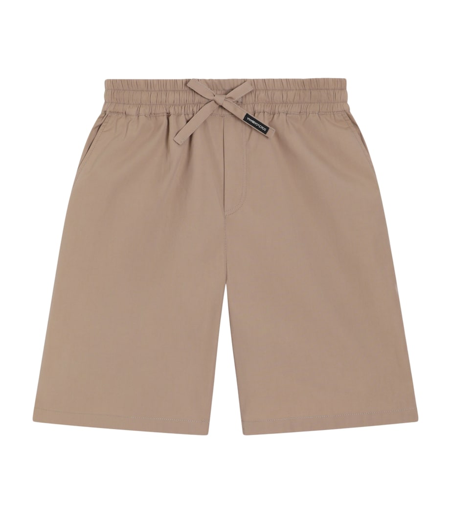 Dolce&Gabbana Kids Cotton Bermuda Shorts (8-12+ Years) Pink/white Image 1