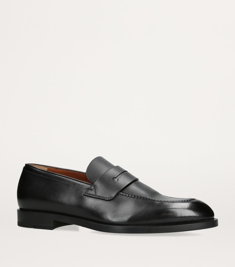 Leather L'Asola Loafers BLACK Image 3