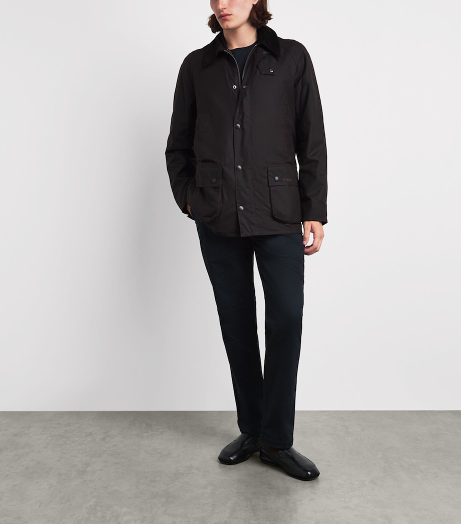 Barbour Mens Sateen Tailored Trousers Dark Navy Image 2