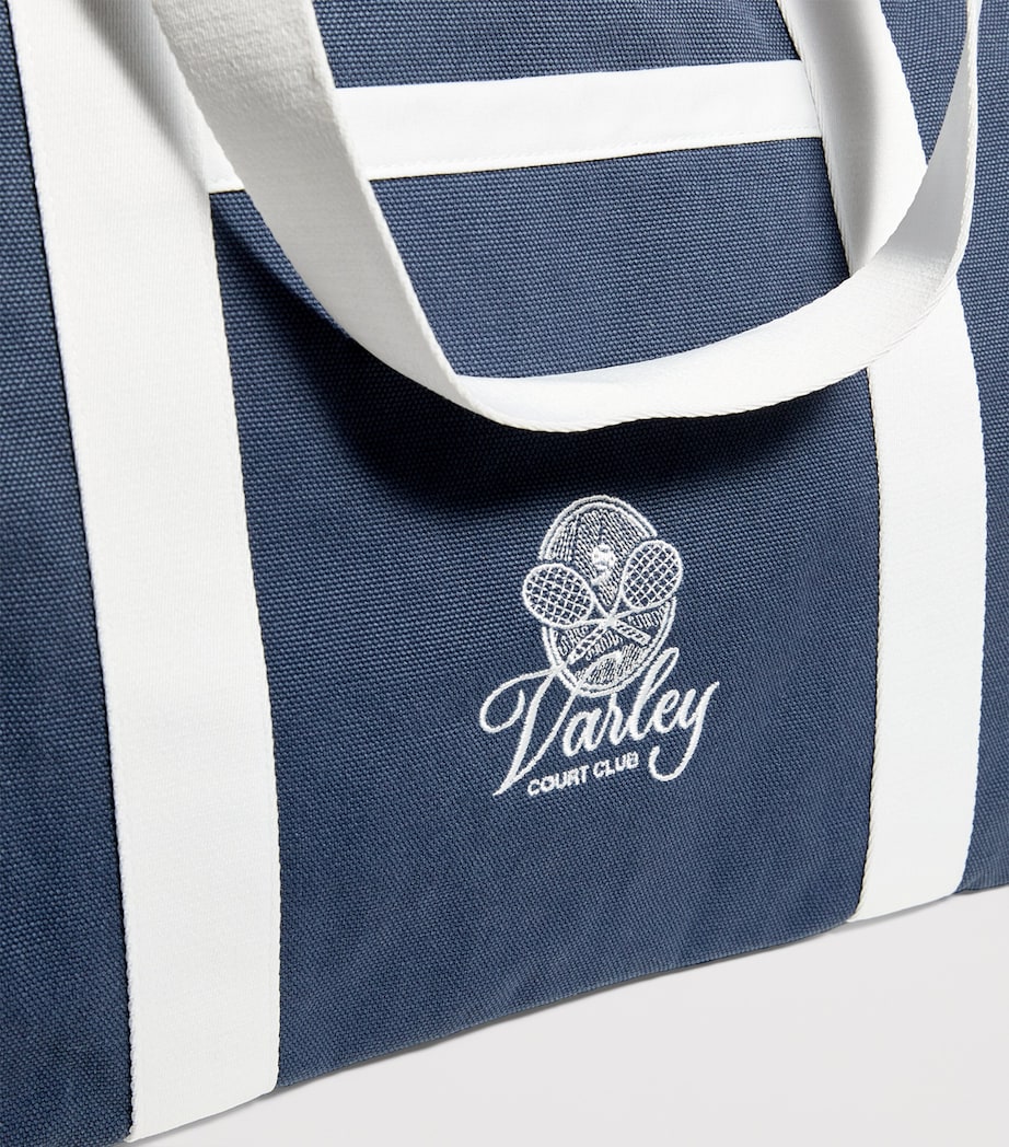 Large Fairhaven Club Tote Bag BLUE NIGHTS/WHITE Image 6