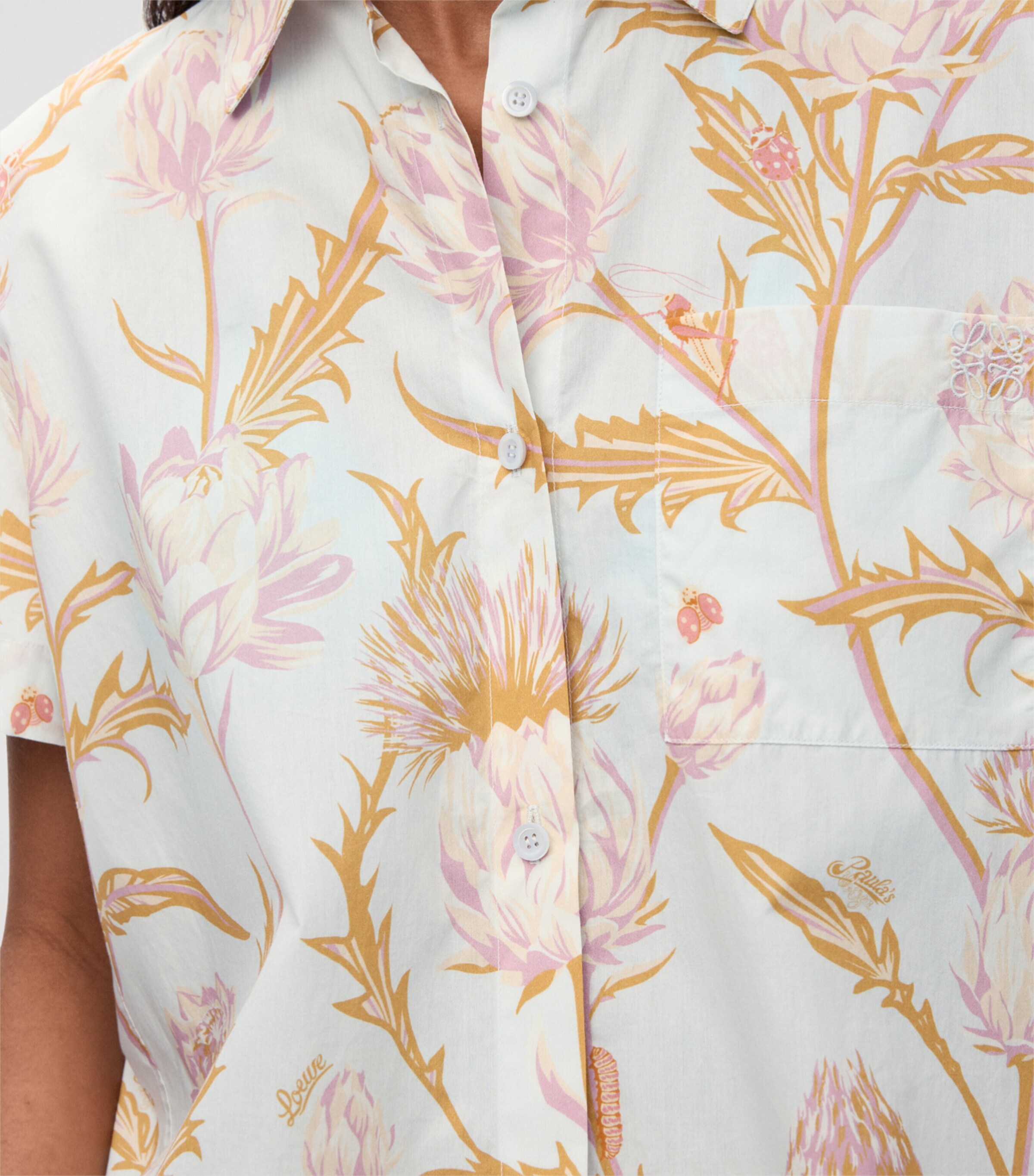 LOEWE Womens x Paula's Ibiza Artichoke Short-Sleeve Shirt Image 6