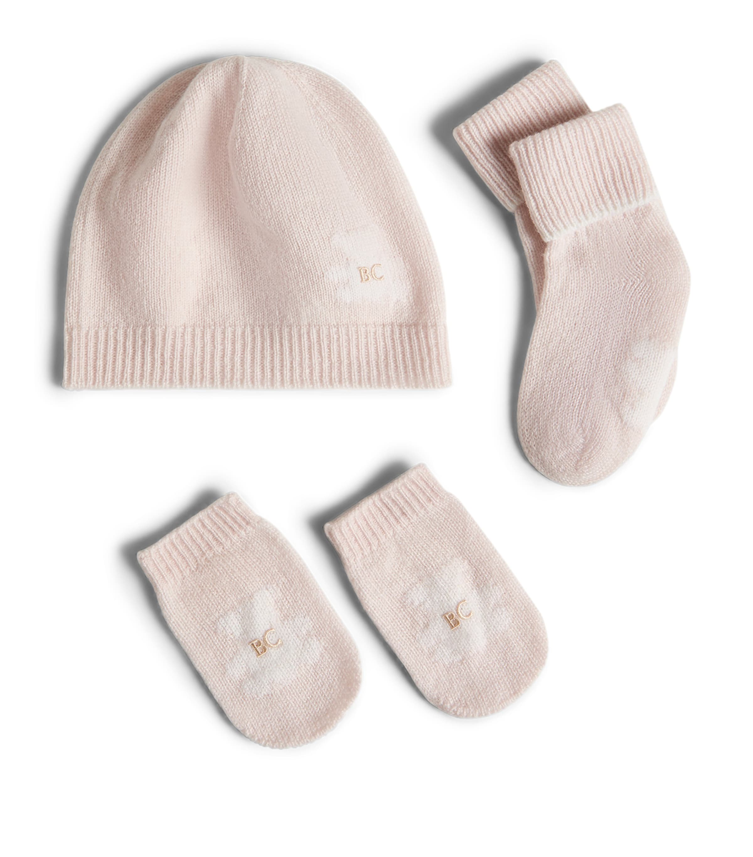 Brunello Cucinelli Kids Cashmere Beanie, Mittens and Socks Set (0-36 Months) Image 1