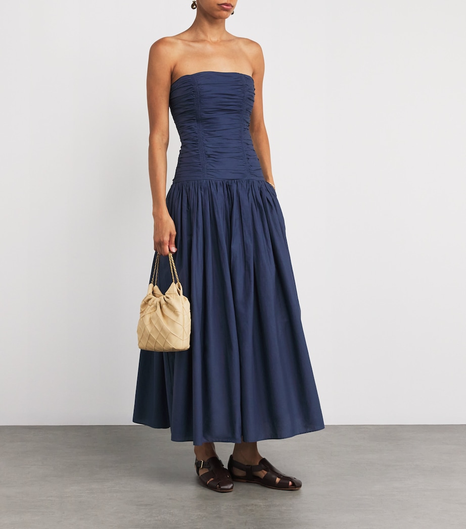 Organic Cotton Strapless Midi Dress DUSK Image 2