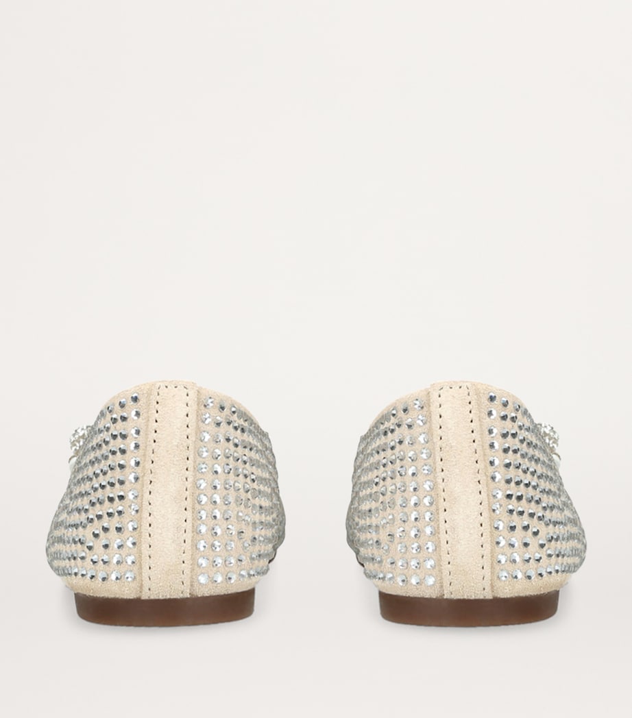 Embellished Ballerina Flats BEIGE Image 2
