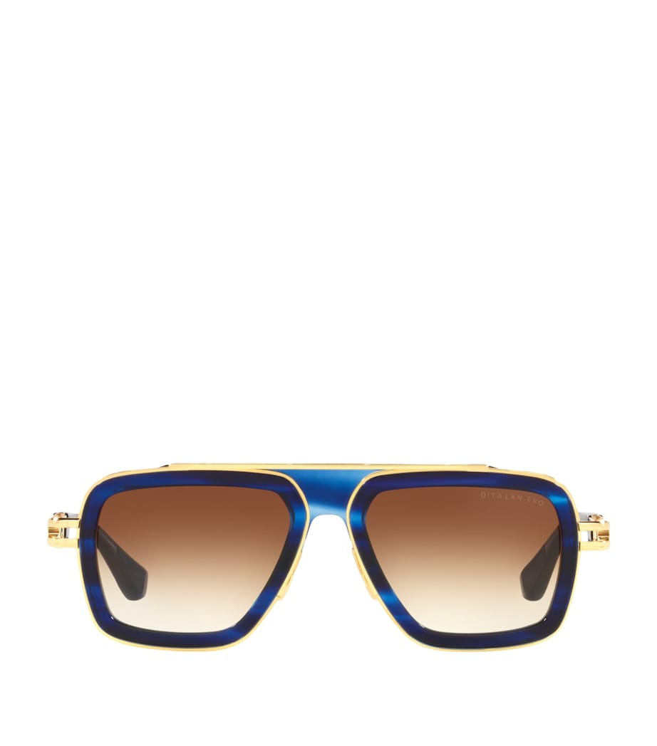 DITA LXN Evo Rectangle Sunglasses Blue Image 1