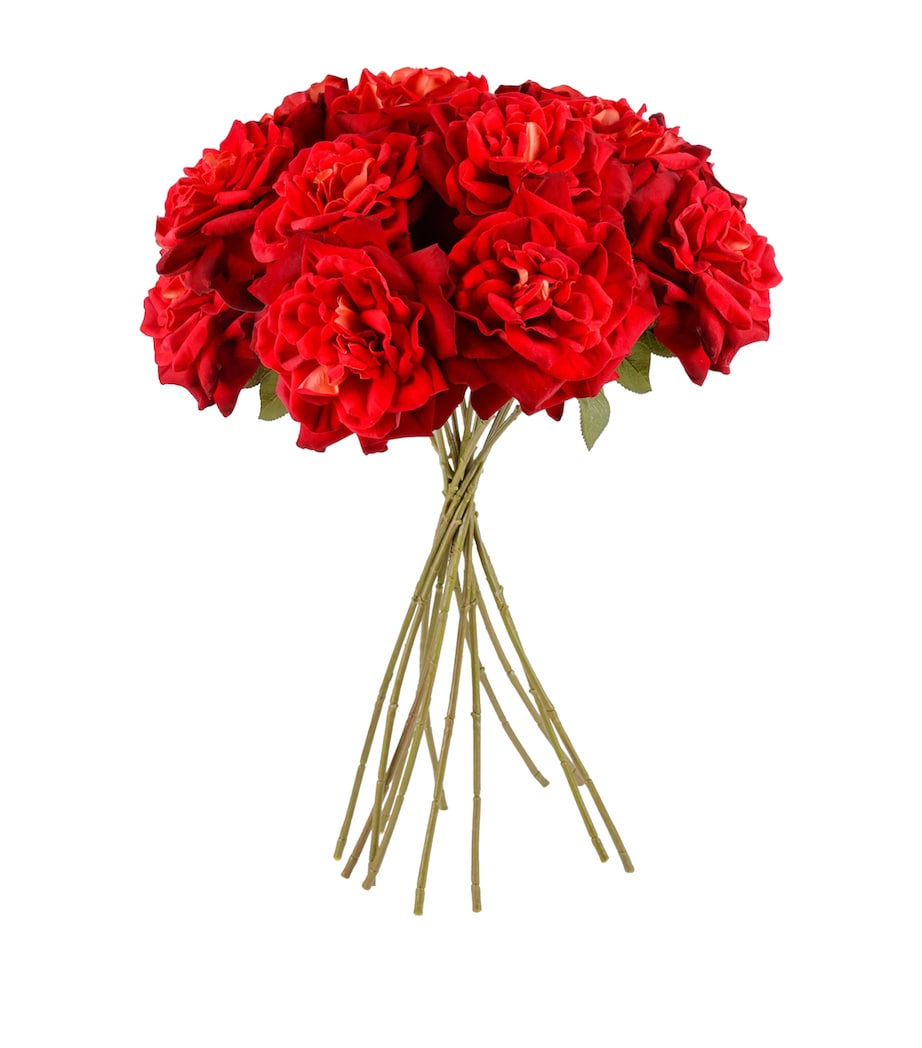 Silk-ka Artificial Rose Flower Bouquet Red Image 2