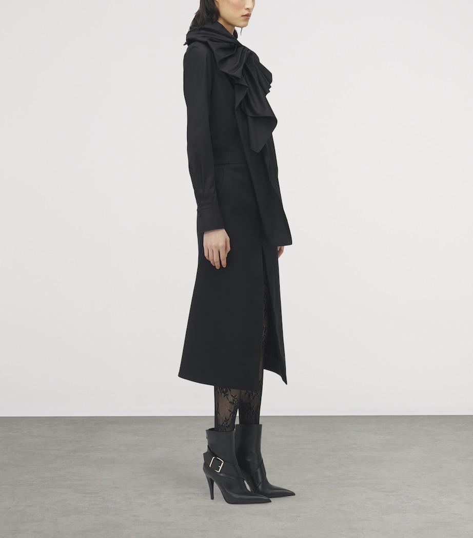 Cotton Poplin Asymmetric Shirt 1000 Image 3