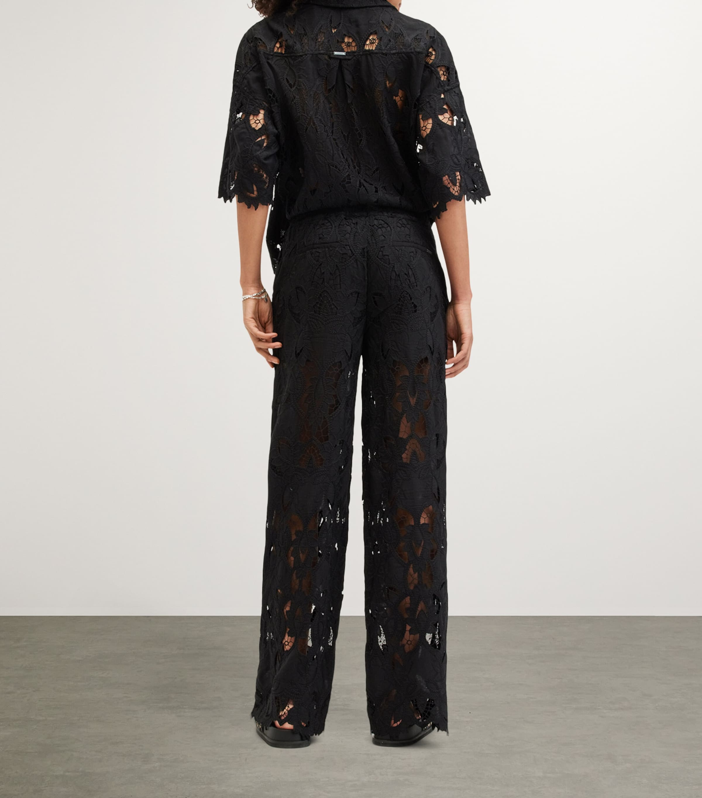 Charli Embroidered Trousers BLACK Image 8
